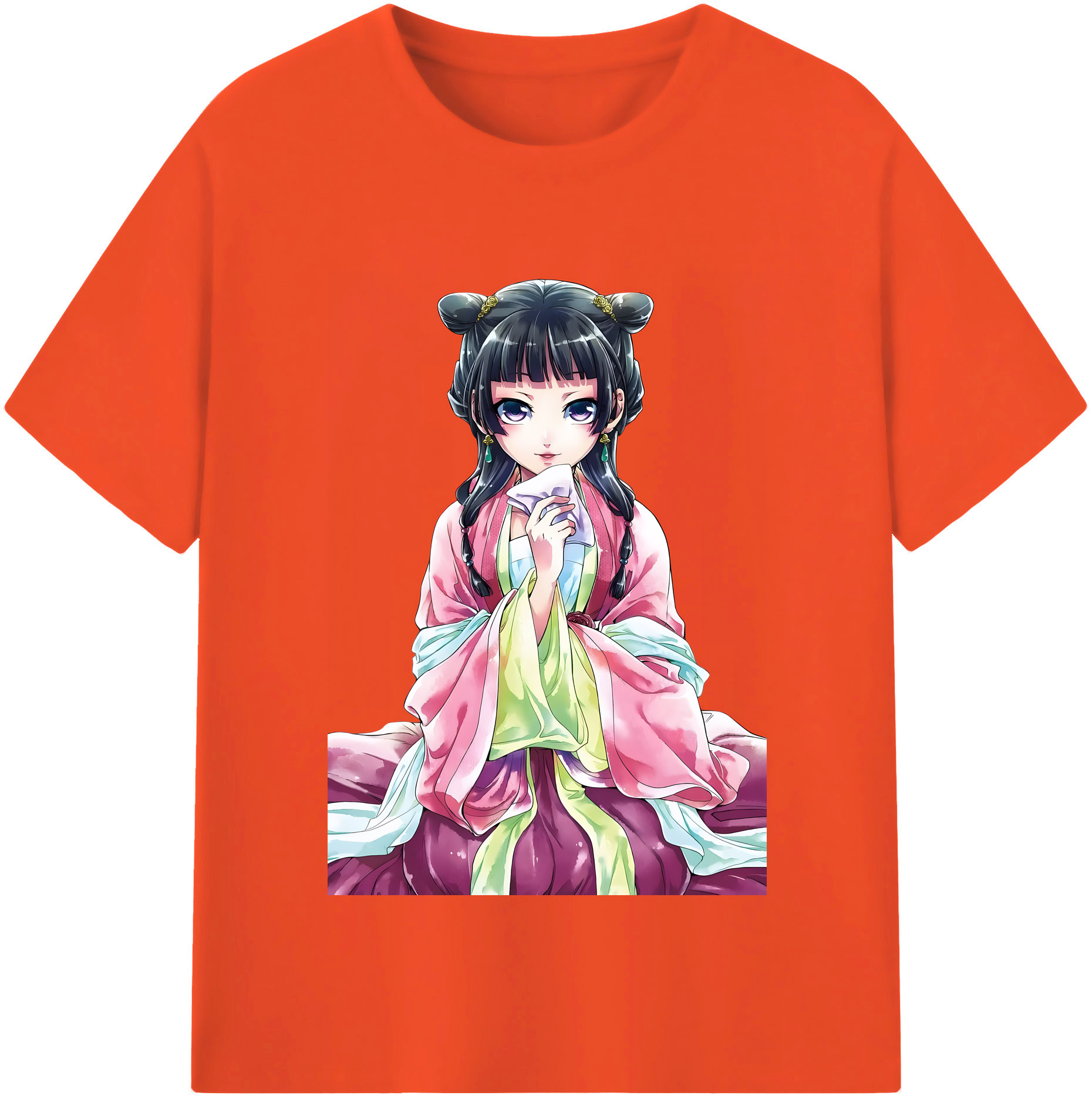（画像用） 薬屋のひとりごと The Apothecary Diaries 綿100％半袖Tシャツ（フロントプリント）