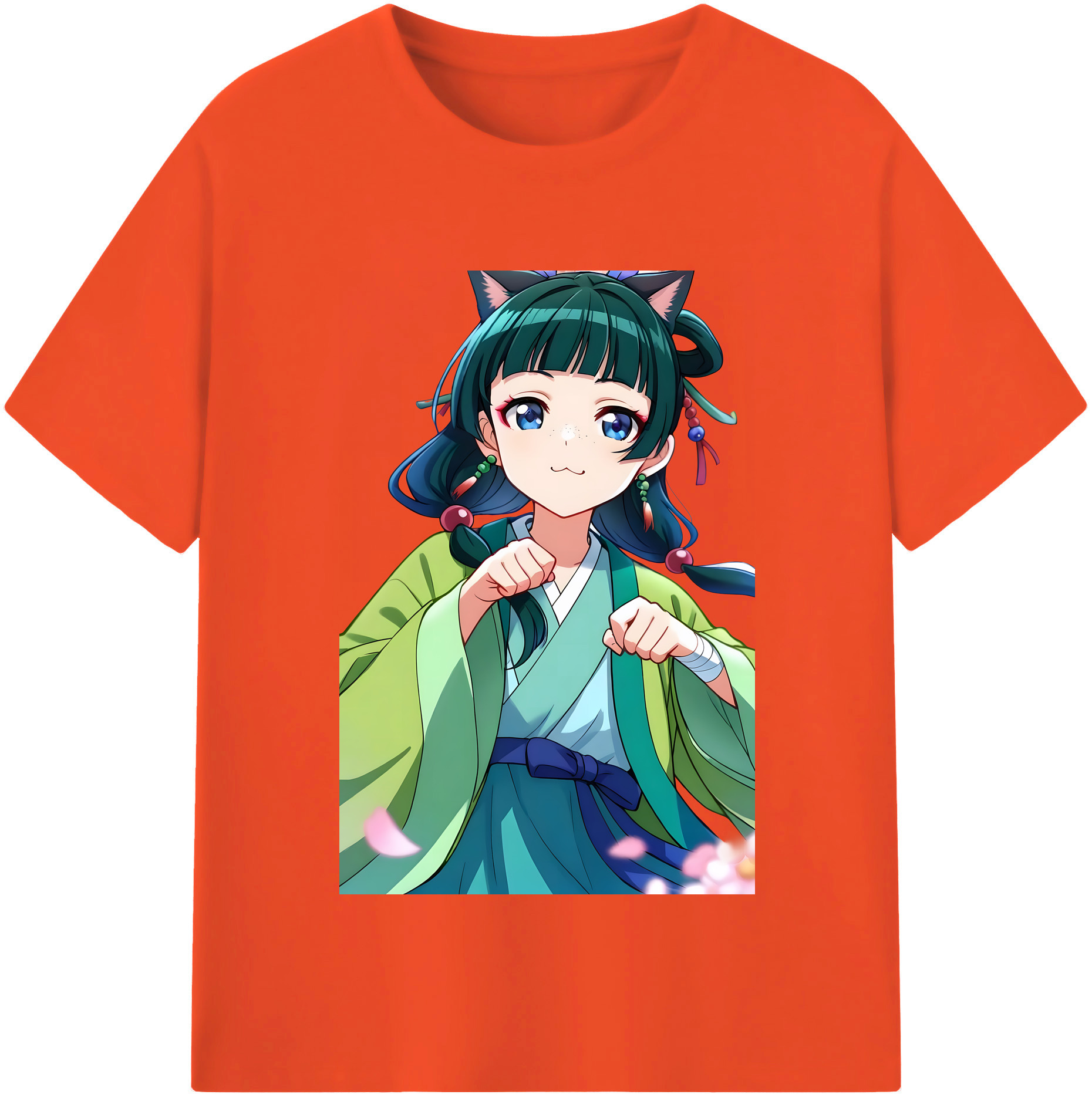 （画像用） 薬屋のひとりごと The Apothecary Diaries 綿100％半袖Tシャツ（フロントプリント）