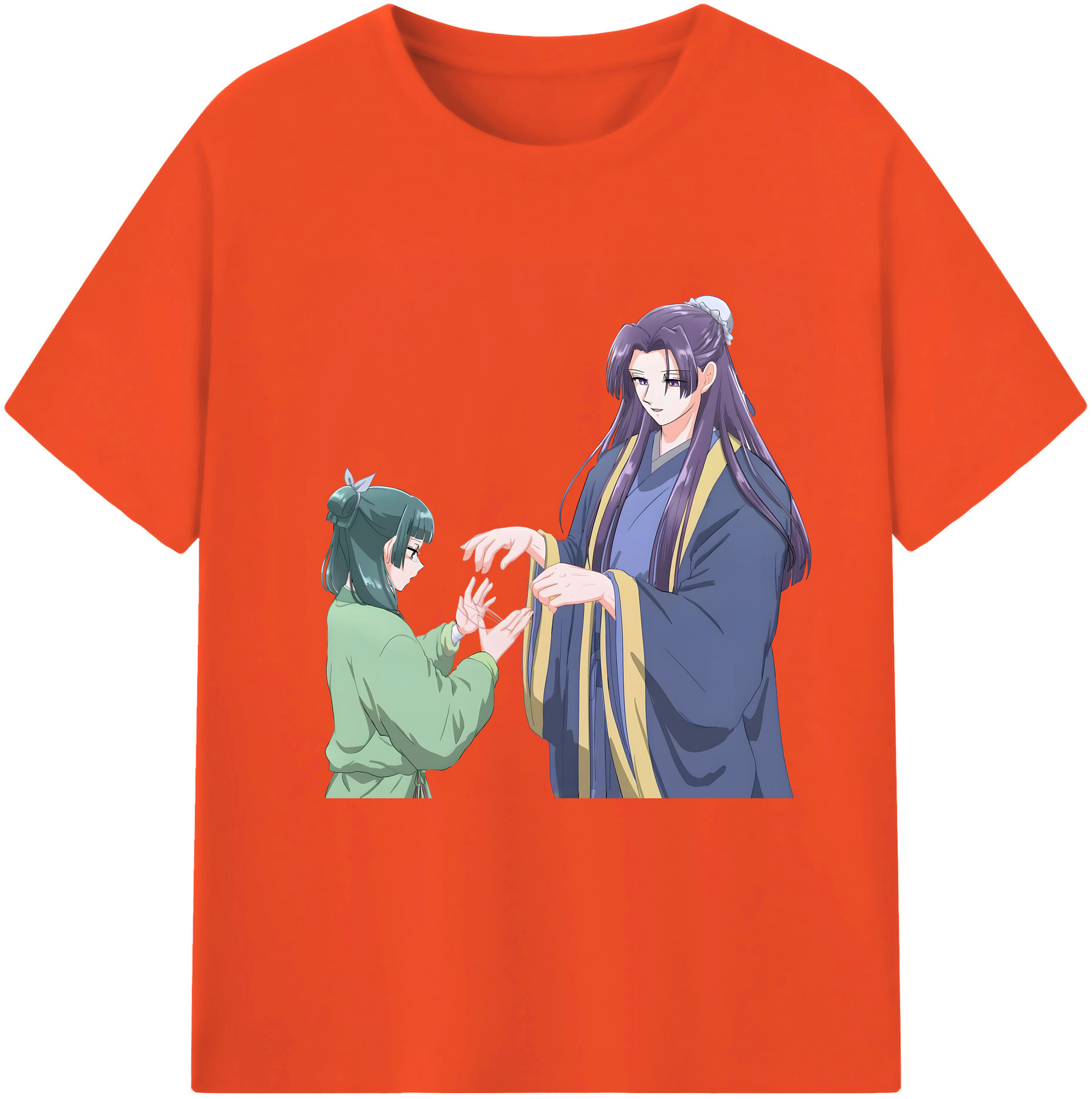 （画像用） 薬屋のひとりごと The Apothecary Diaries 綿100％半袖Tシャツ（フロントプリント）