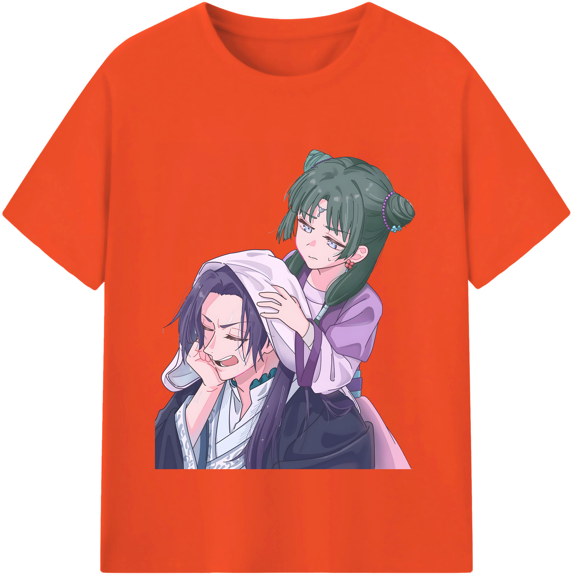 （画像用） 薬屋のひとりごと The Apothecary Diaries 綿100％半袖Tシャツ（フロントプリント）