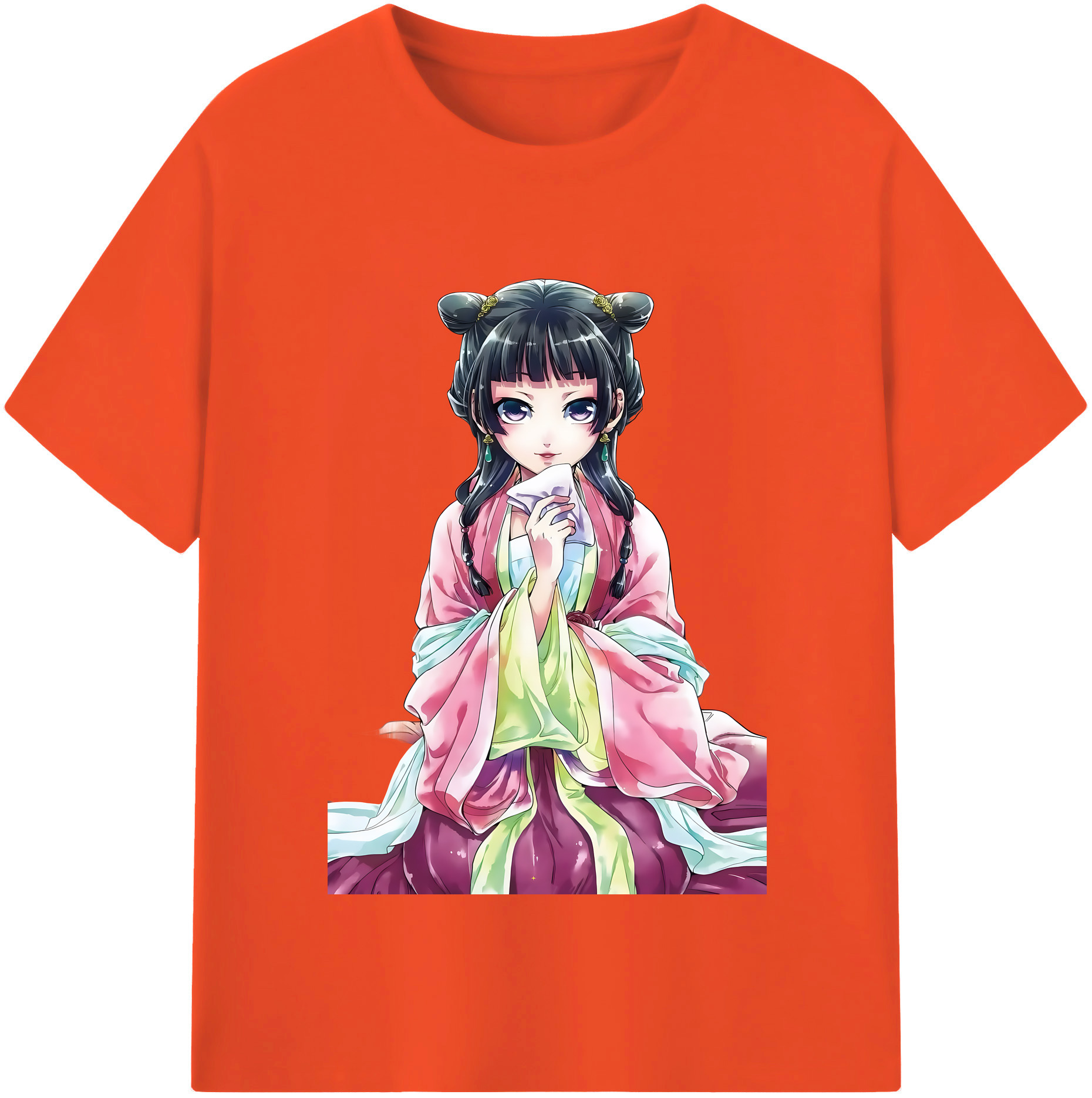 （画像用） 薬屋のひとりごと The Apothecary Diaries 綿100％半袖Tシャツ（フロントプリント）