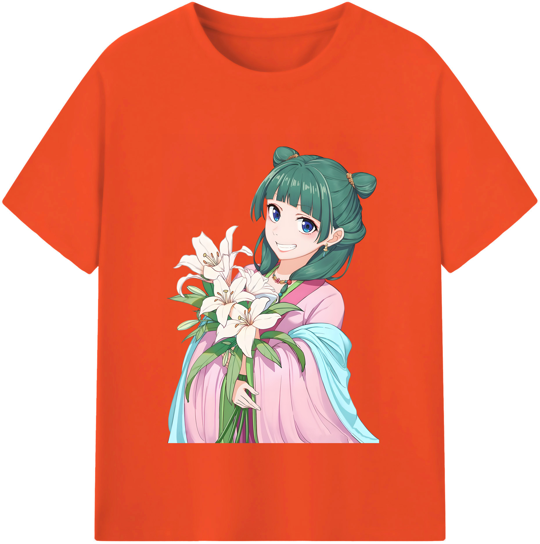 （画像用） 薬屋のひとりごと The Apothecary Diaries 綿100％半袖Tシャツ（フロントプリント）