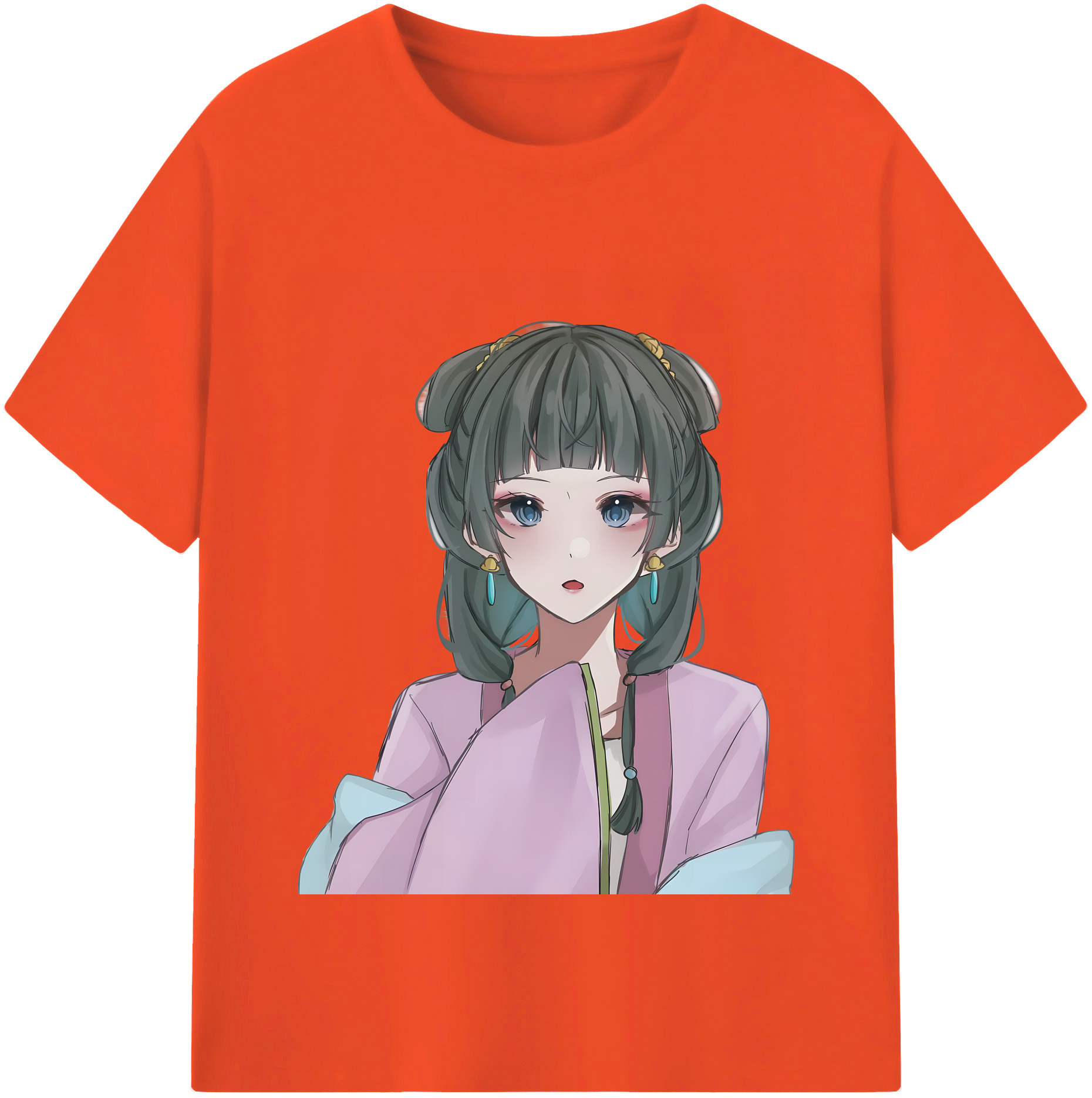 （画像用） 薬屋のひとりごと The Apothecary Diaries 綿100％半袖Tシャツ（フロントプリント）