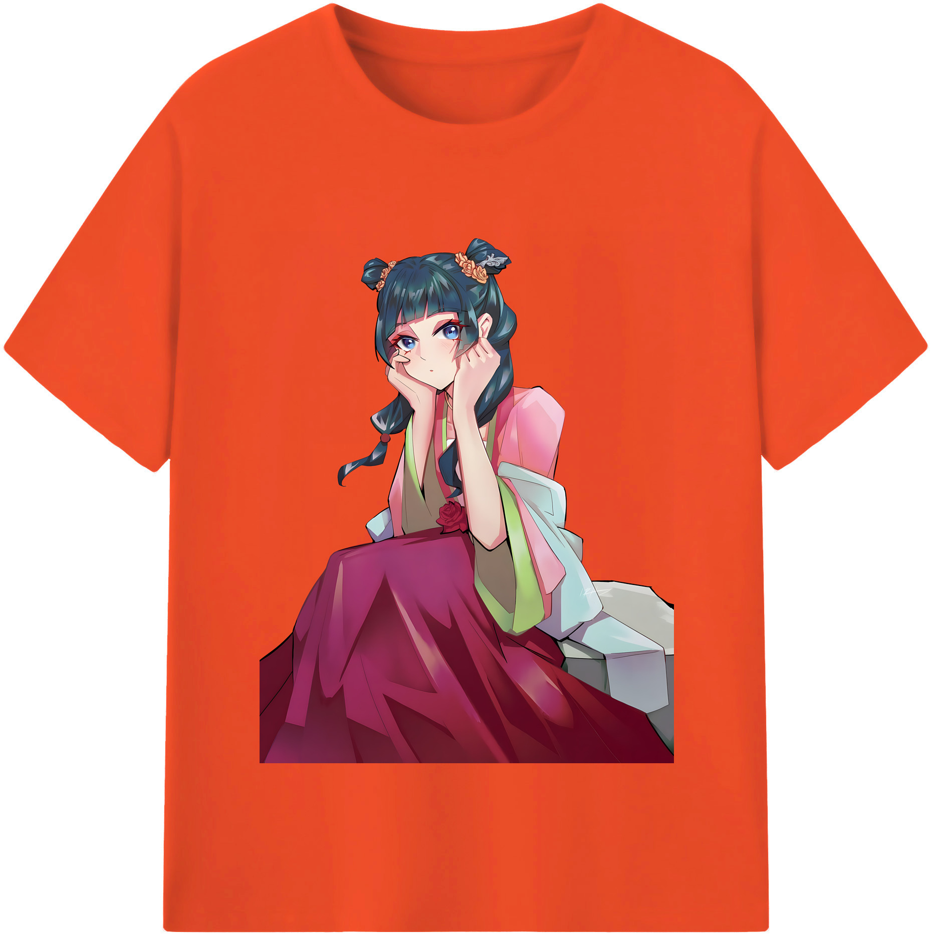 （画像用） 薬屋のひとりごと The Apothecary Diaries 綿100％半袖Tシャツ（フロントプリント）