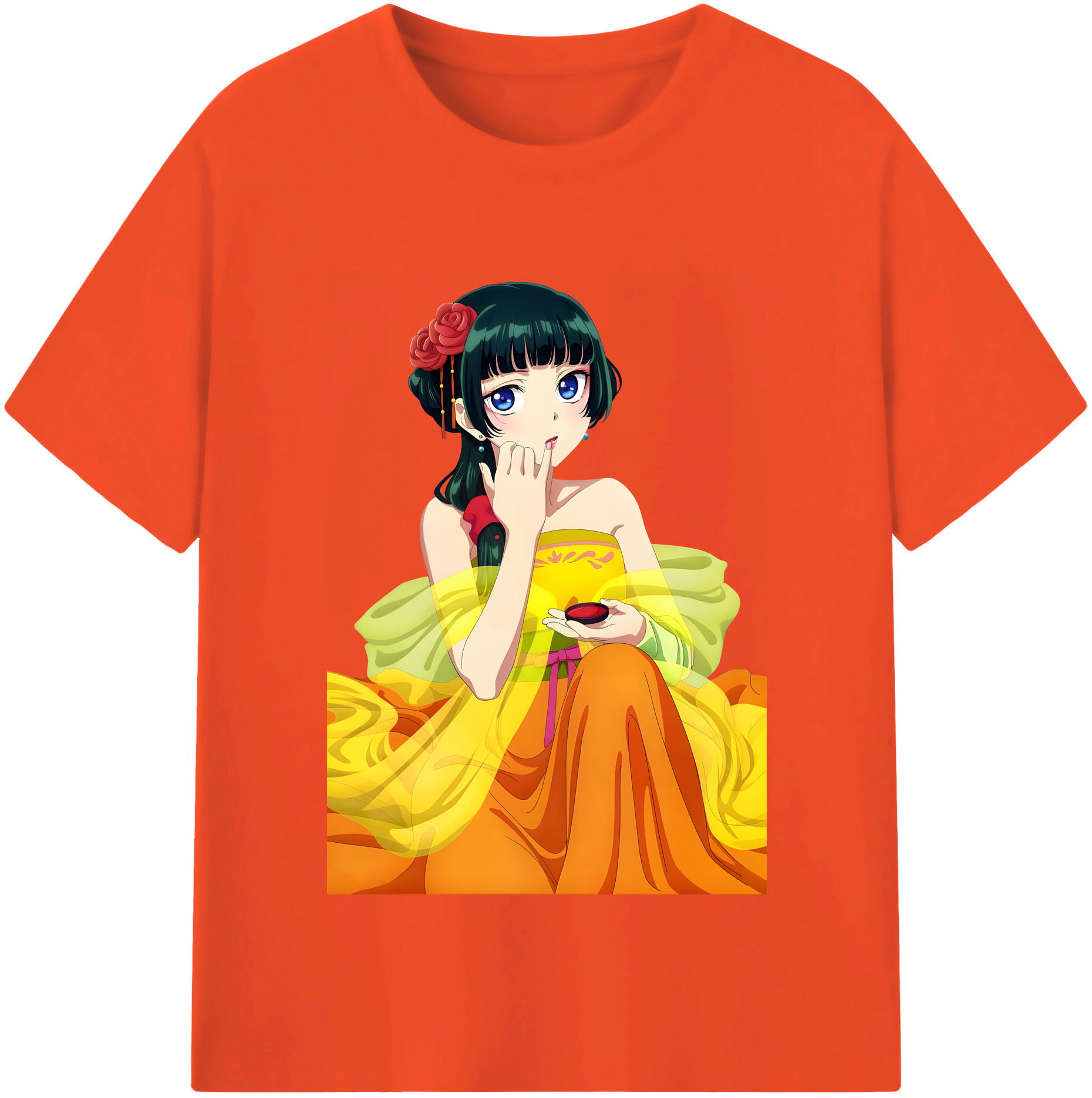 （画像用） 薬屋のひとりごと The Apothecary Diaries 綿100％半袖Tシャツ（フロントプリント）