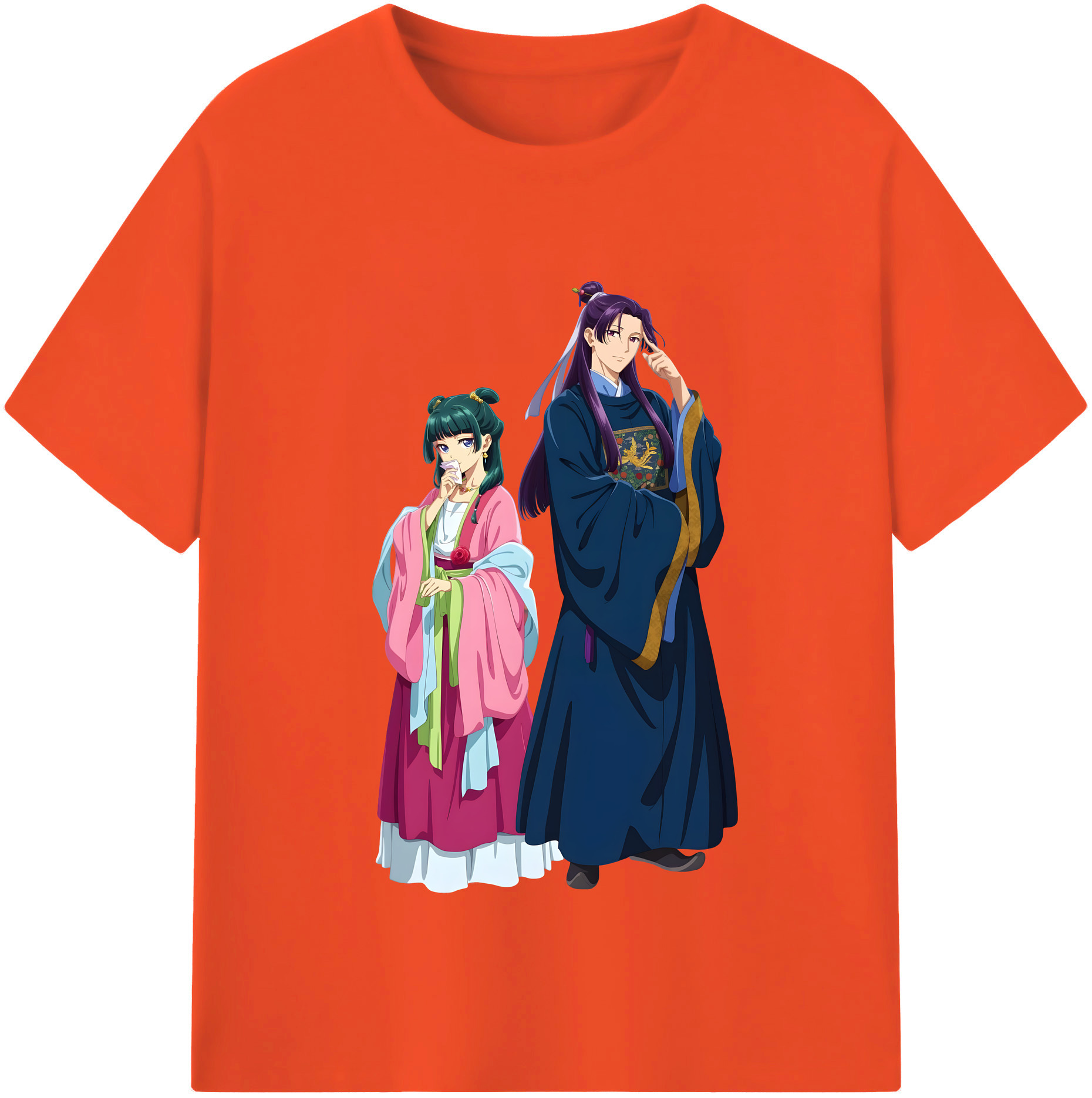 （画像用） 薬屋のひとりごと The Apothecary Diaries 綿100％半袖Tシャツ（フロントプリント）
