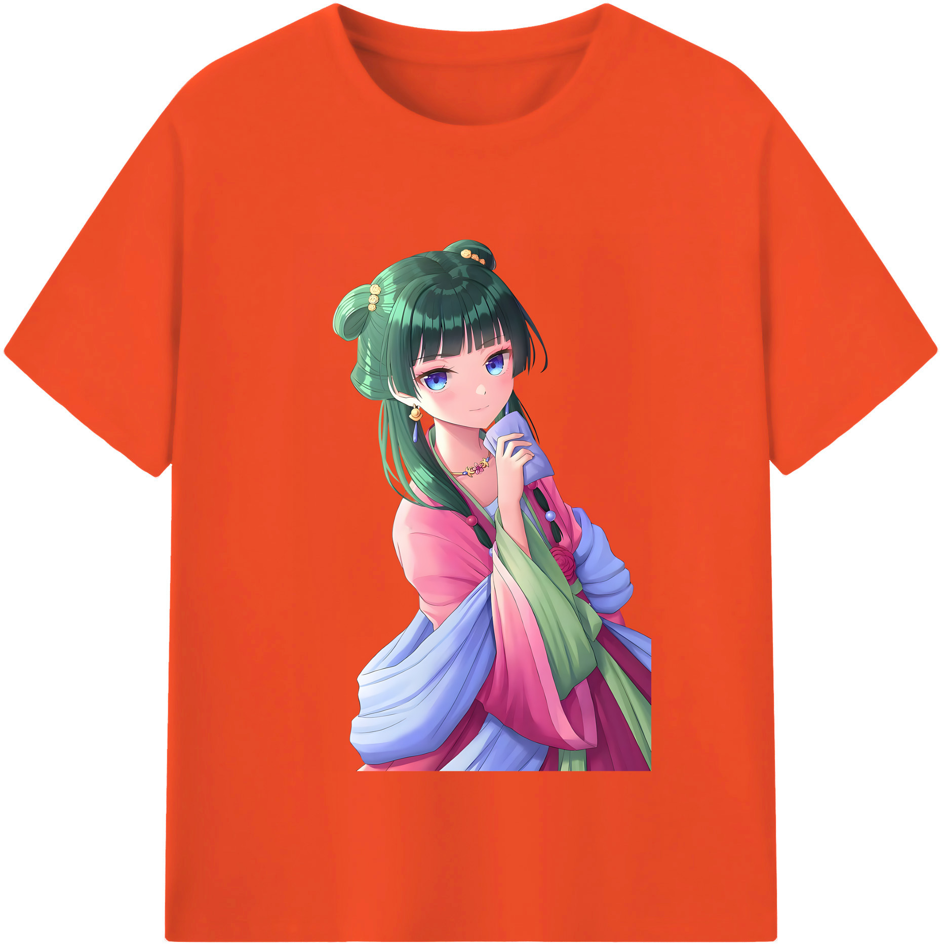 （画像用） 薬屋のひとりごと The Apothecary Diaries 綿100％半袖Tシャツ（フロントプリント）