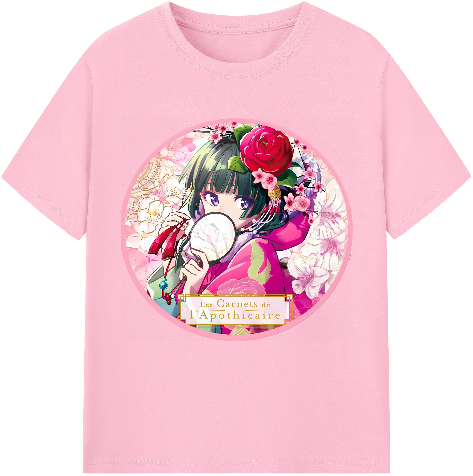 （画像用） 薬屋のひとりごと The Apothecary Diaries 綿100％半袖Tシャツ（フロントプリント）
