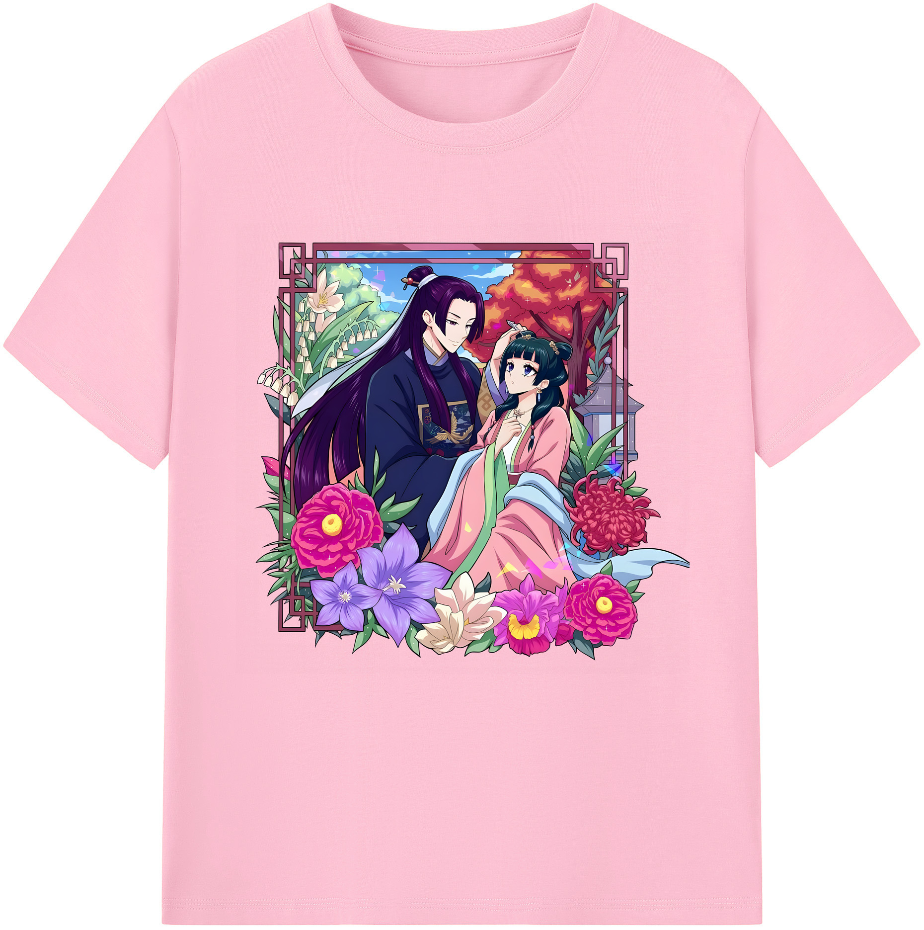（画像用） 薬屋のひとりごと The Apothecary Diaries 綿100％半袖Tシャツ（フロントプリント）