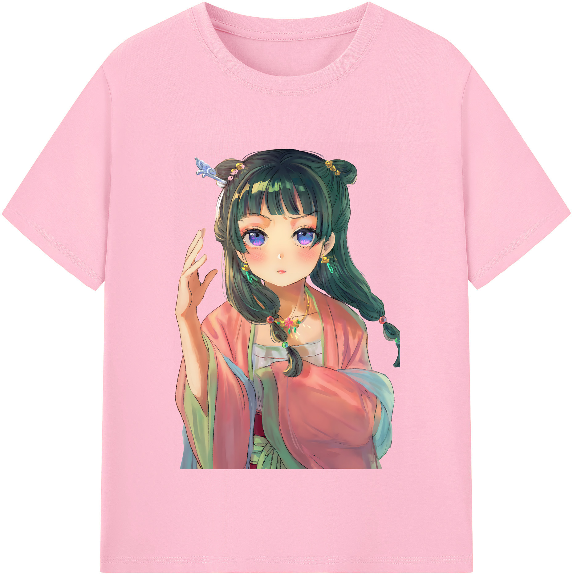 （画像用） 薬屋のひとりごと The Apothecary Diaries 綿100％半袖Tシャツ（フロントプリント）