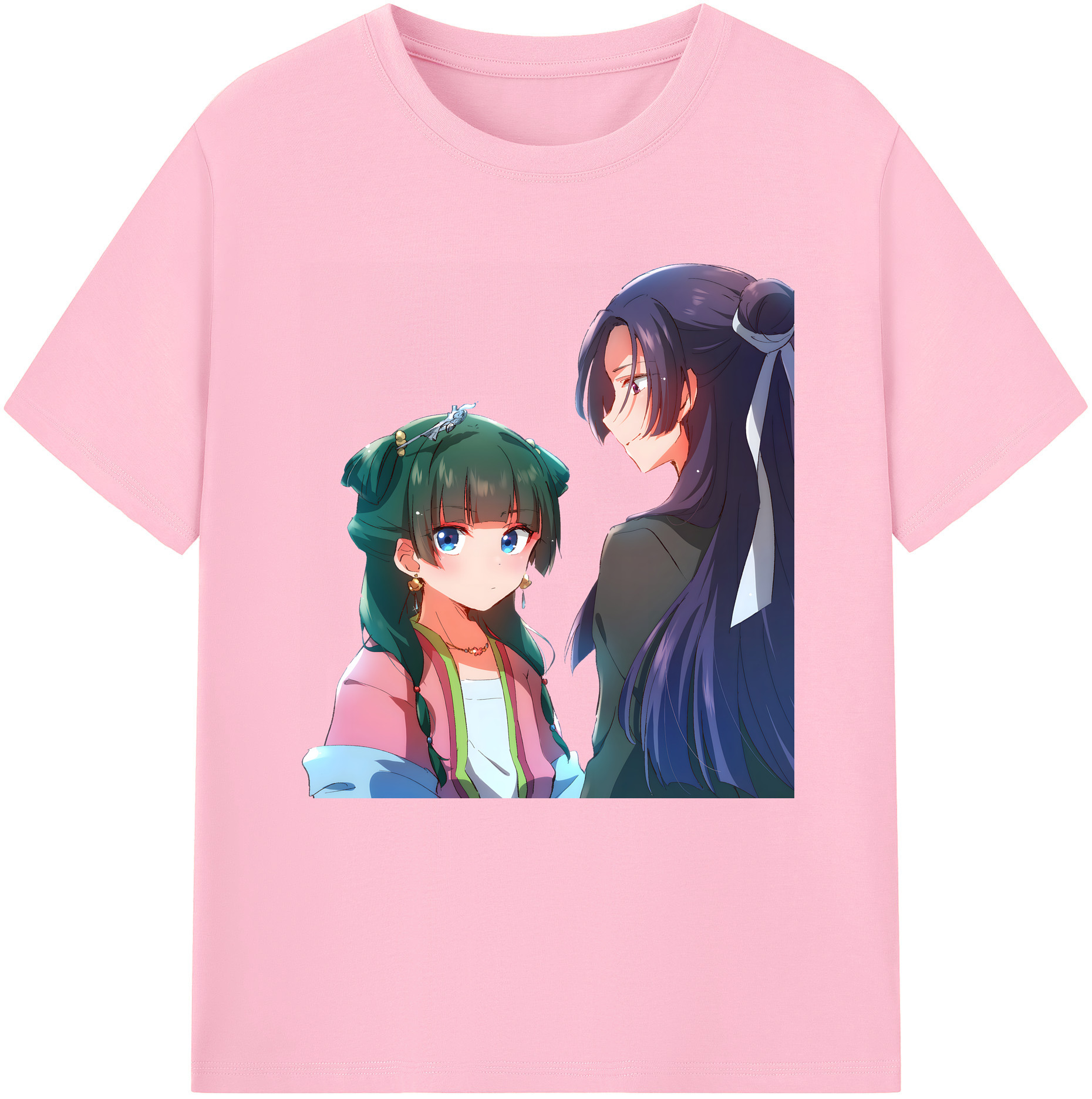 （画像用） 薬屋のひとりごと The Apothecary Diaries 綿100％半袖Tシャツ（フロントプリント）
