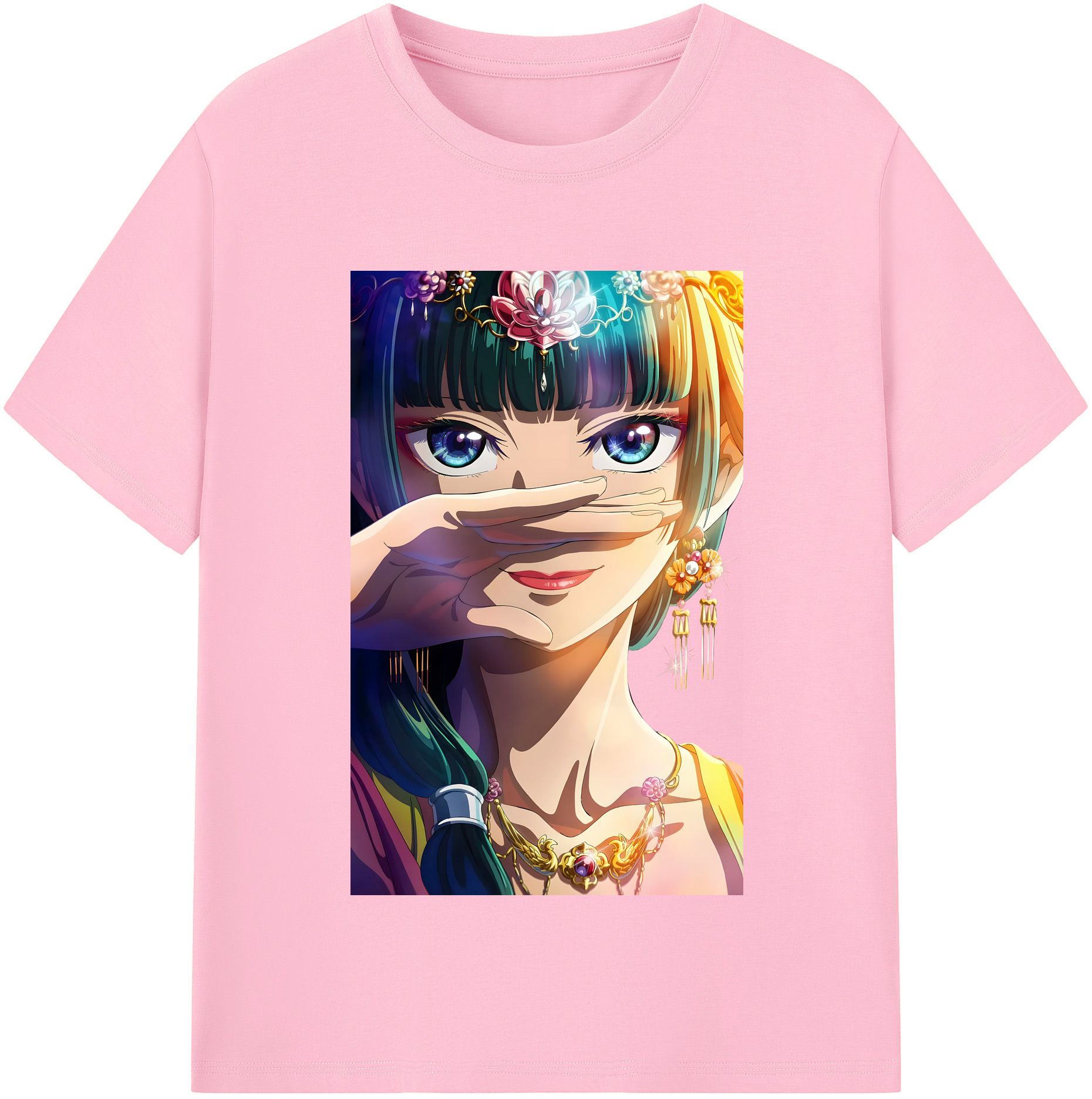 （画像用） 薬屋のひとりごと The Apothecary Diaries 綿100％半袖Tシャツ（フロントプリント）