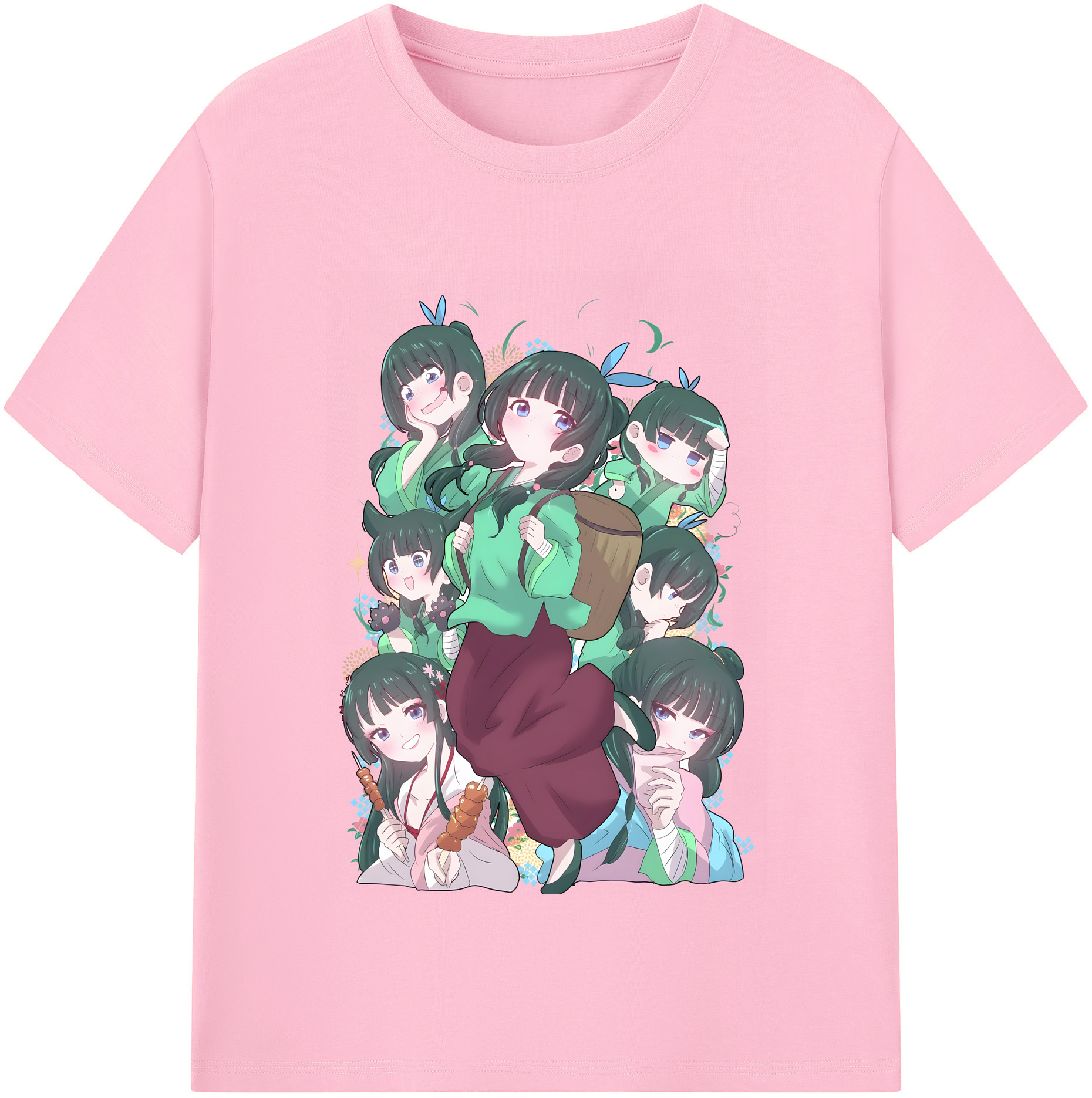 （画像用） 薬屋のひとりごと The Apothecary Diaries 綿100％半袖Tシャツ（フロントプリント）