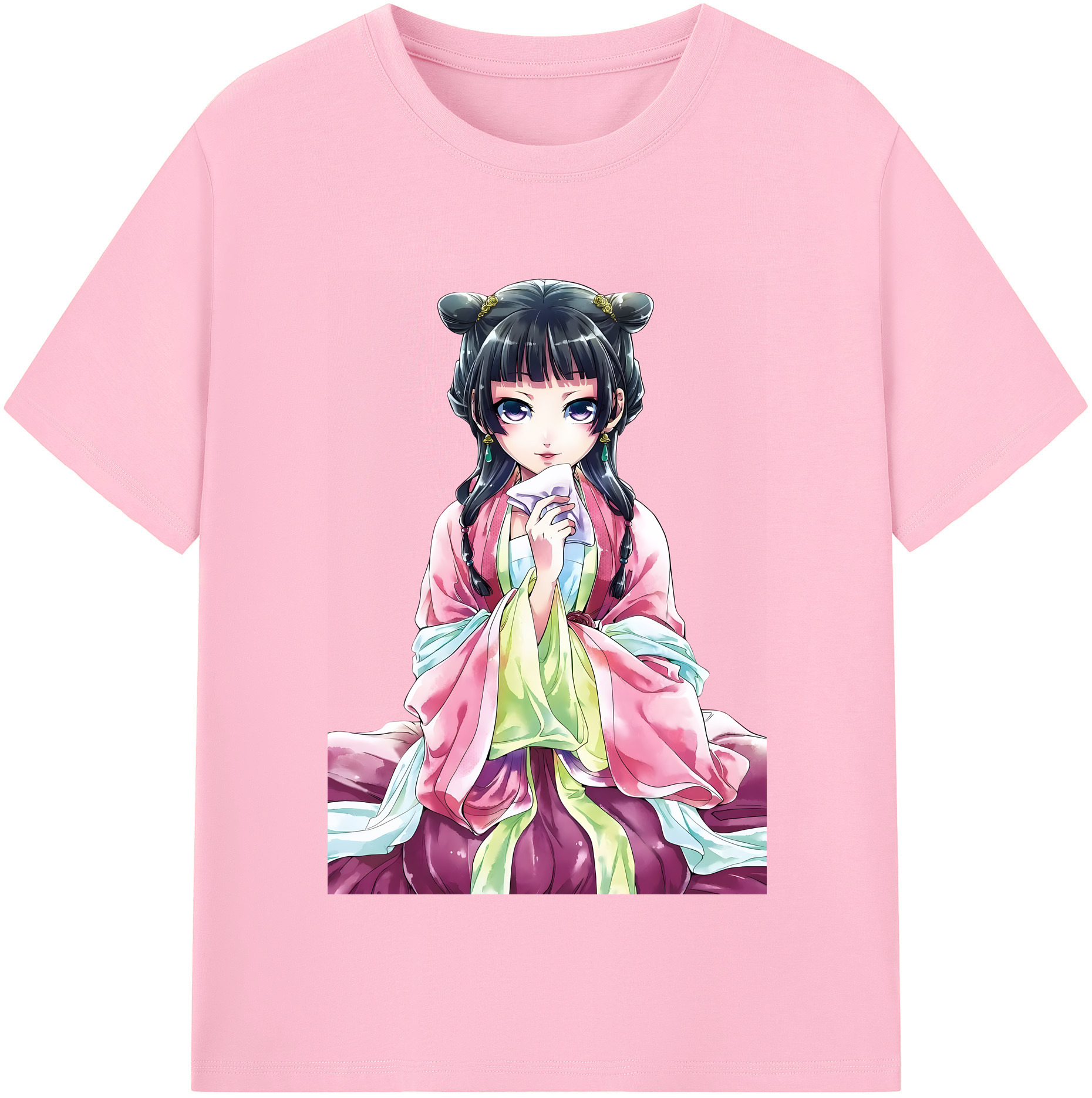 （画像用） 薬屋のひとりごと The Apothecary Diaries 綿100％半袖Tシャツ（フロントプリント）