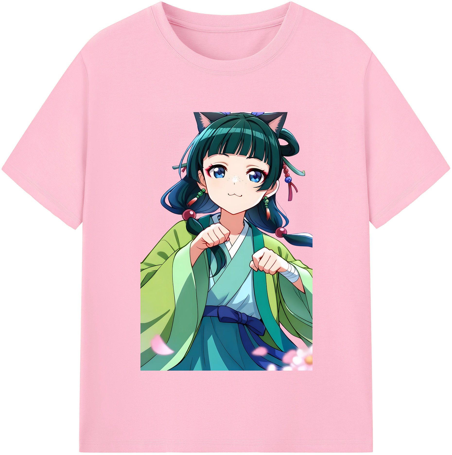 （画像用） 薬屋のひとりごと The Apothecary Diaries 綿100％半袖Tシャツ（フロントプリント）