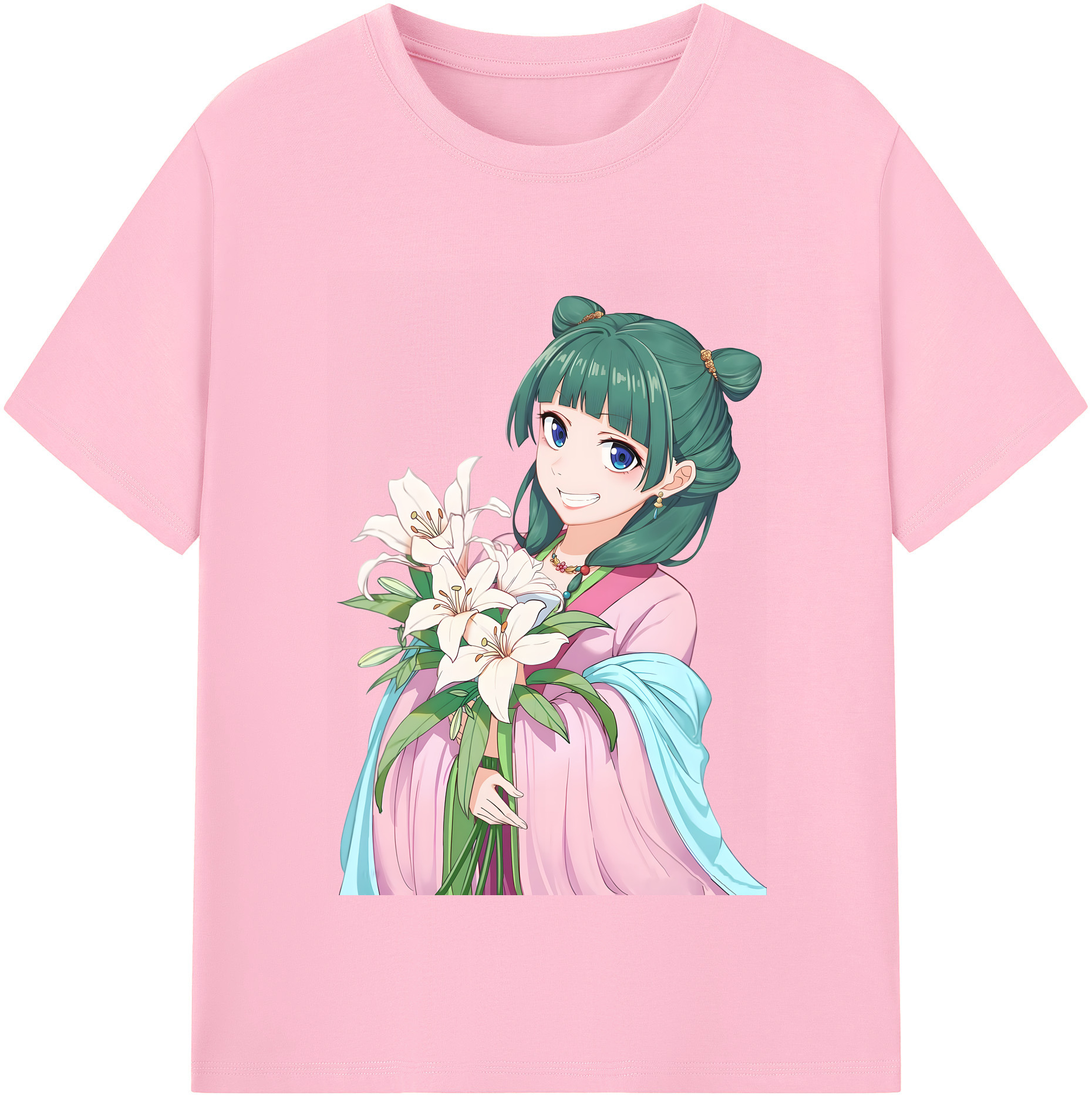 （画像用） 薬屋のひとりごと The Apothecary Diaries 綿100％半袖Tシャツ（フロントプリント）
