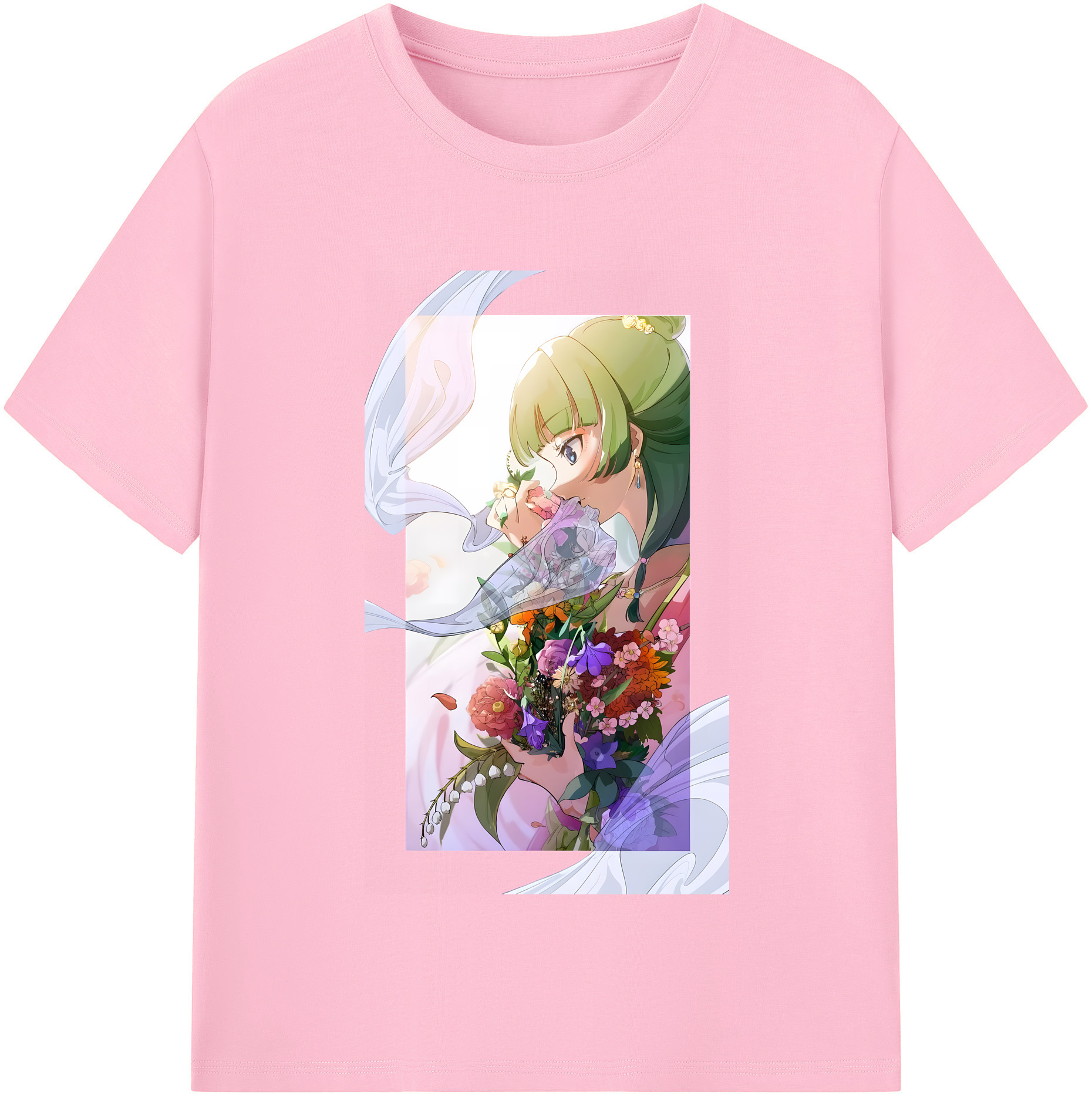（画像用） 薬屋のひとりごと The Apothecary Diaries 綿100％半袖Tシャツ（フロントプリント）