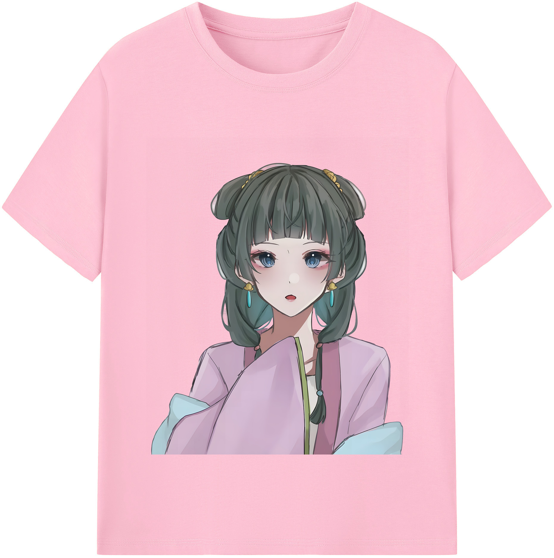 （画像用） 薬屋のひとりごと The Apothecary Diaries 綿100％半袖Tシャツ（フロントプリント）