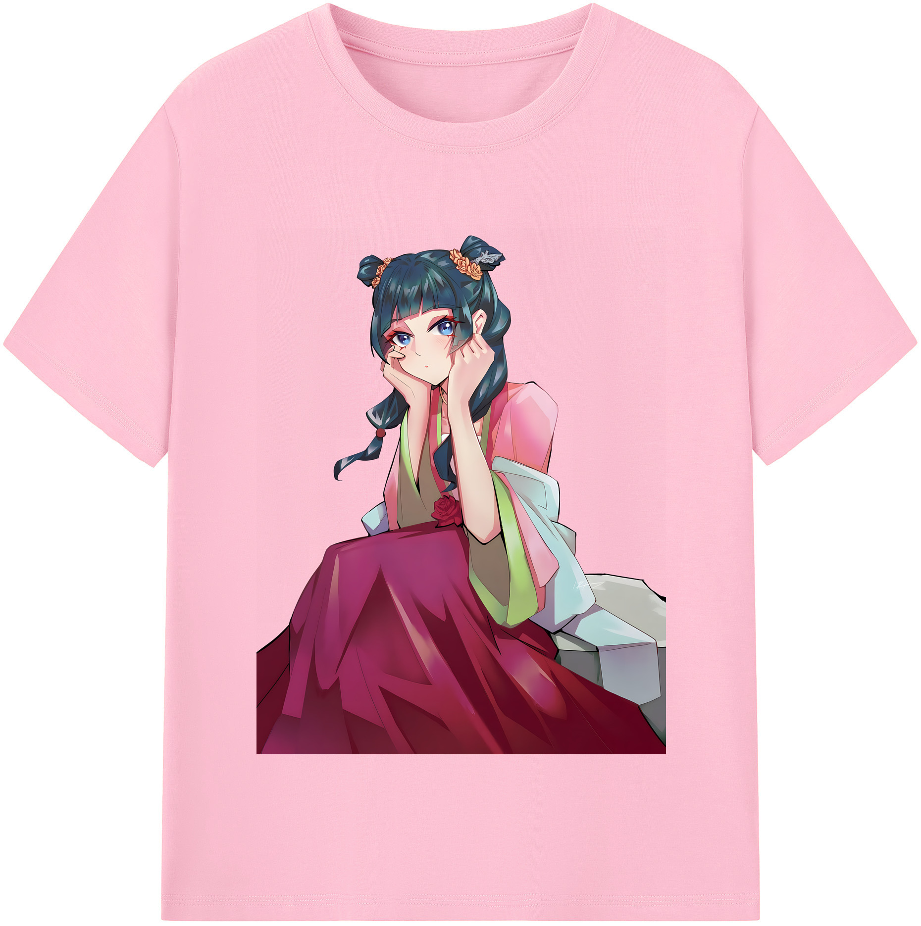 （画像用） 薬屋のひとりごと The Apothecary Diaries 綿100％半袖Tシャツ（フロントプリント）