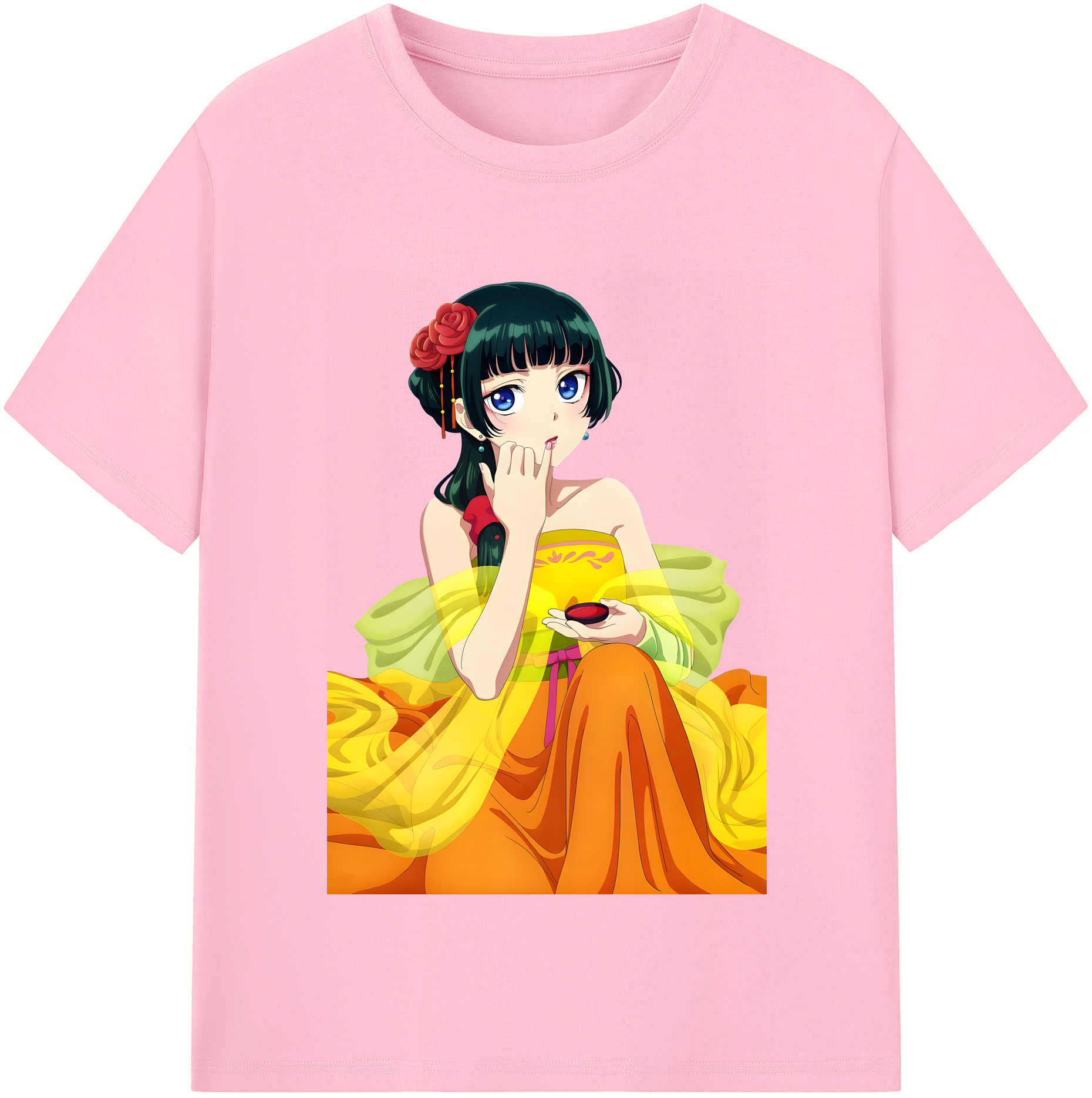 （画像用） 薬屋のひとりごと The Apothecary Diaries 綿100％半袖Tシャツ（フロントプリント）