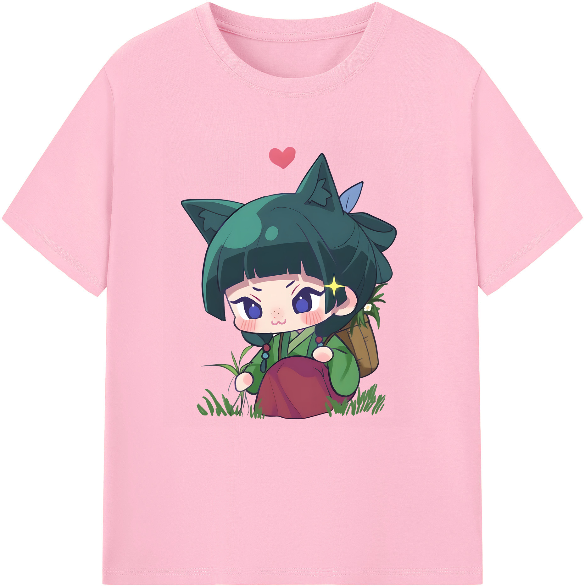 （画像用） 薬屋のひとりごと The Apothecary Diaries 綿100％半袖Tシャツ（フロントプリント）