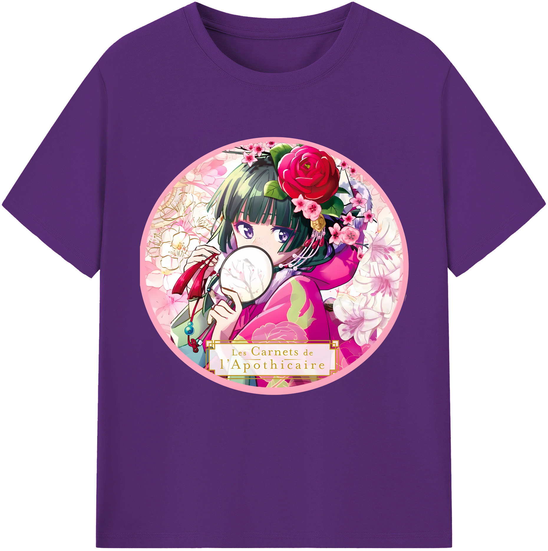 （画像用） 薬屋のひとりごと The Apothecary Diaries 綿100％半袖Tシャツ（フロントプリント）