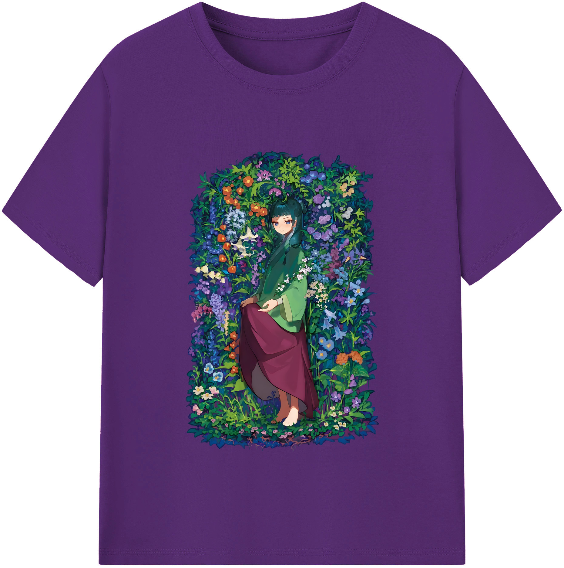 （画像用） 薬屋のひとりごと The Apothecary Diaries 綿100％半袖Tシャツ（フロントプリント）