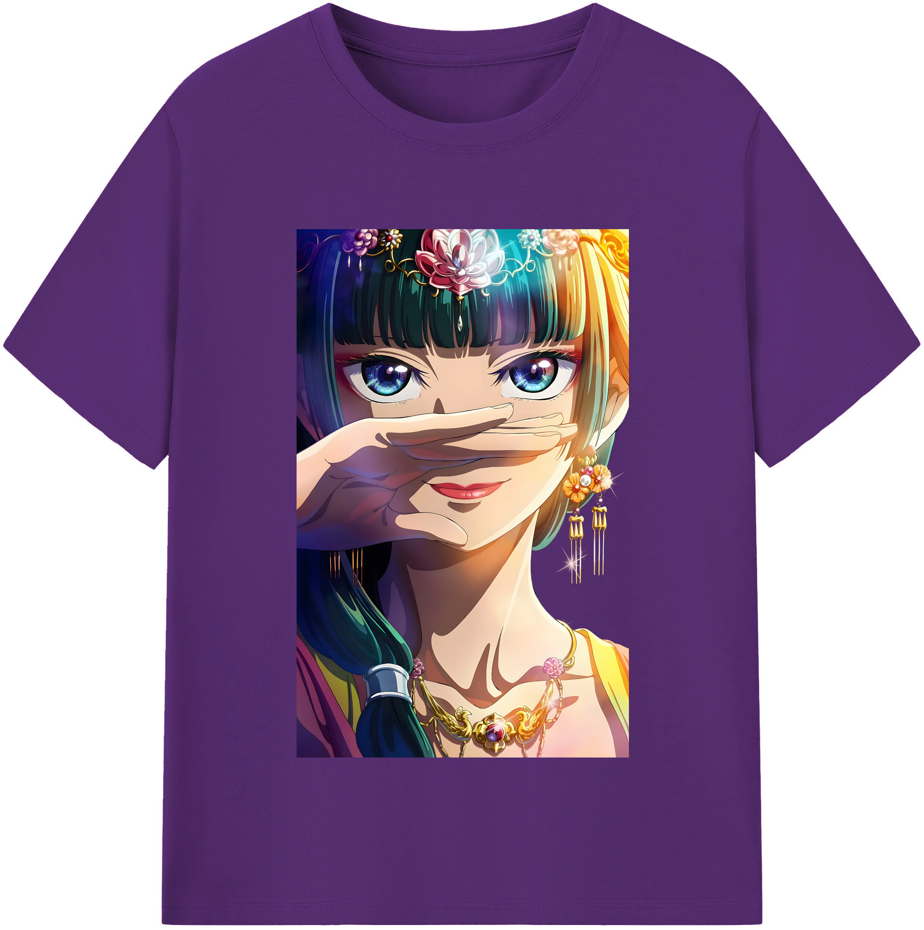 （画像用） 薬屋のひとりごと The Apothecary Diaries 綿100％半袖Tシャツ（フロントプリント）