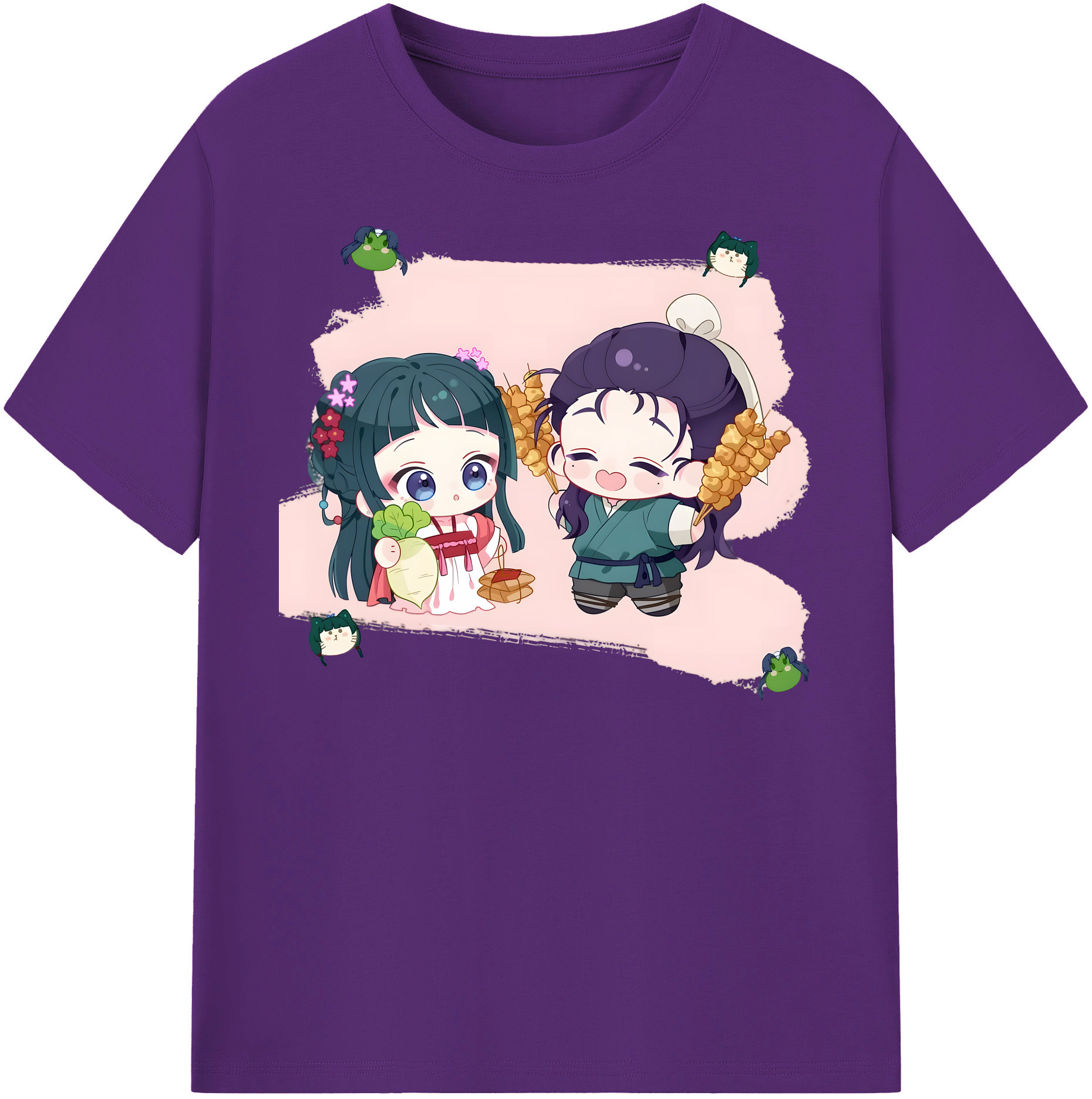 （画像用） 薬屋のひとりごと The Apothecary Diaries 綿100％半袖Tシャツ（フロントプリント）