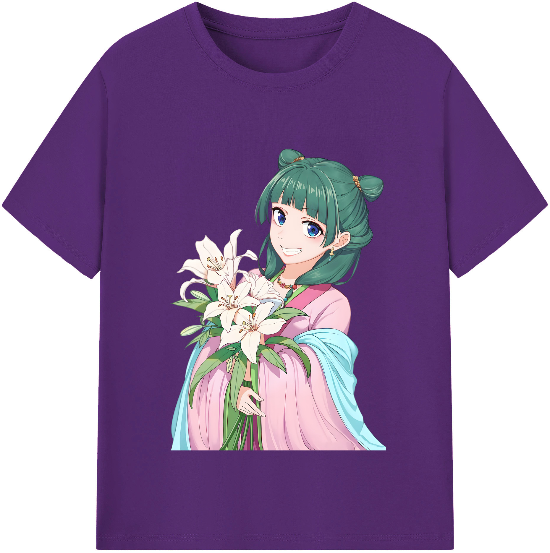 （画像用） 薬屋のひとりごと The Apothecary Diaries 綿100％半袖Tシャツ（フロントプリント）