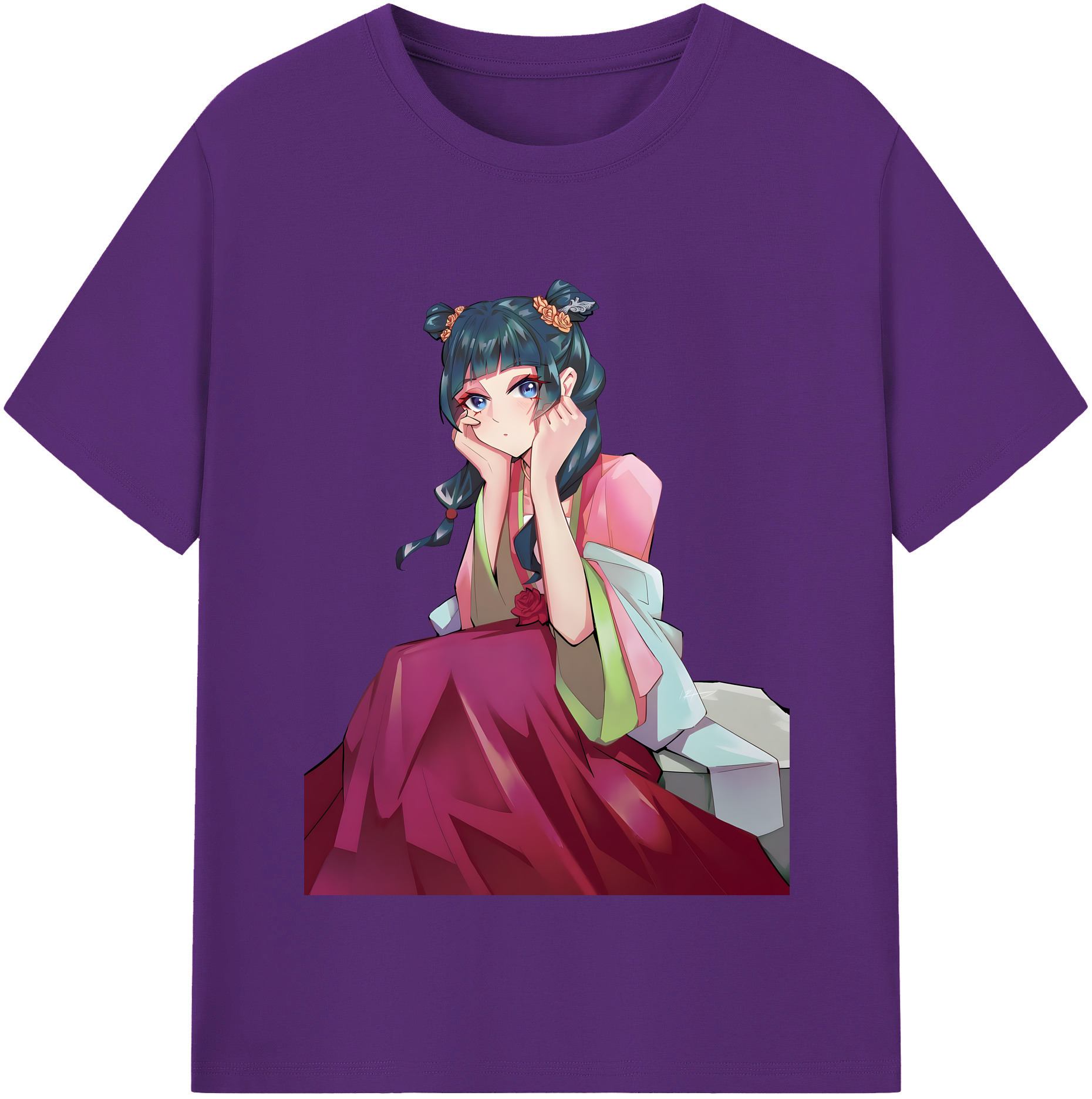 （画像用） 薬屋のひとりごと The Apothecary Diaries 綿100％半袖Tシャツ（フロントプリント）