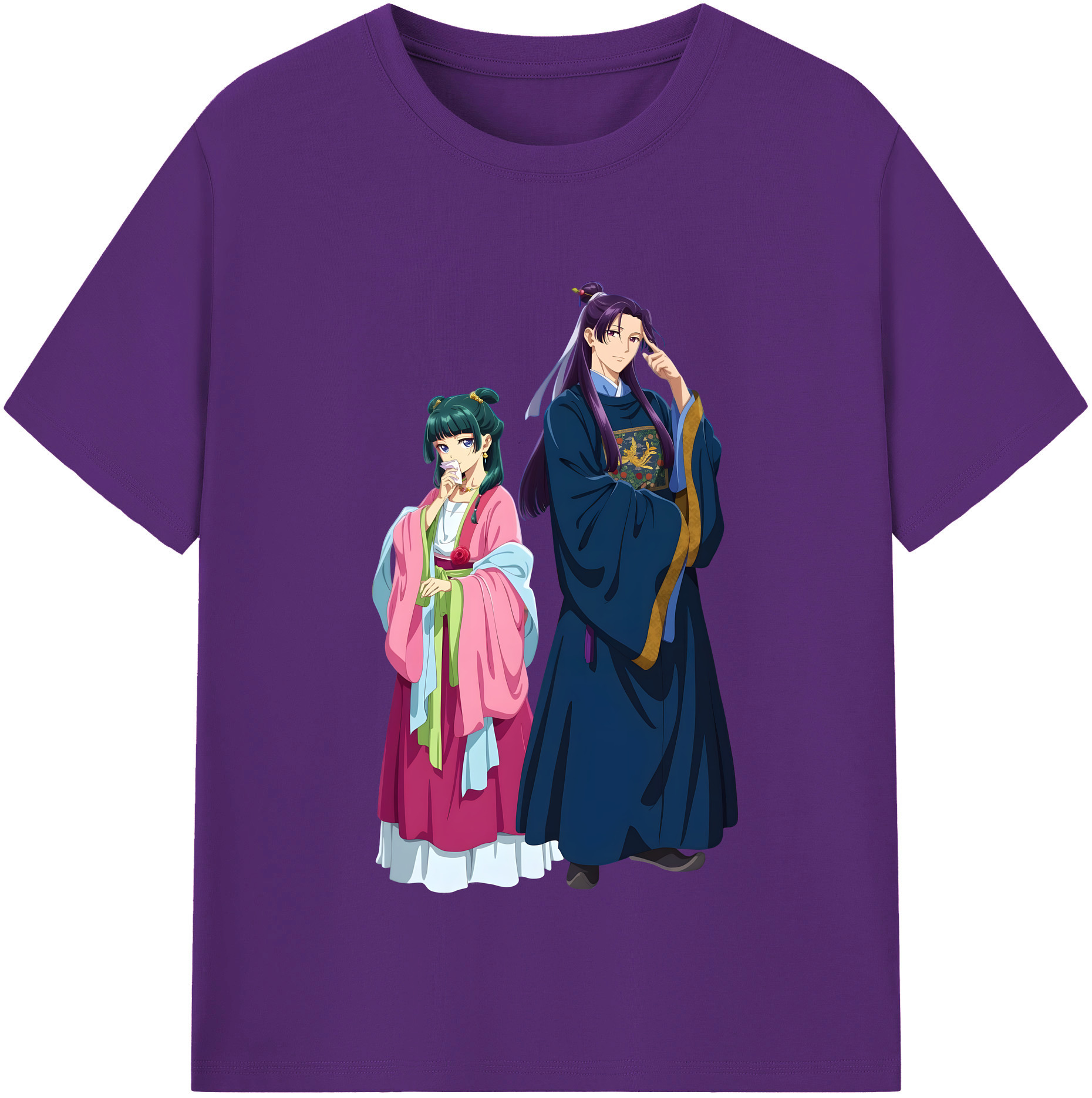 （画像用） 薬屋のひとりごと The Apothecary Diaries 綿100％半袖Tシャツ（フロントプリント）