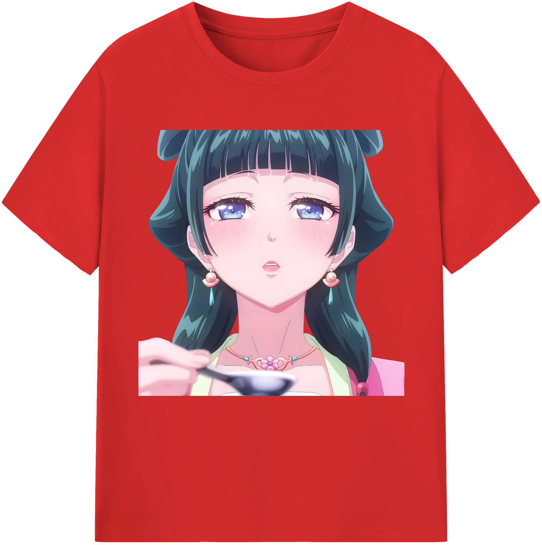 （画像用） 薬屋のひとりごと The Apothecary Diaries 綿100％半袖Tシャツ（フロントプリント）
