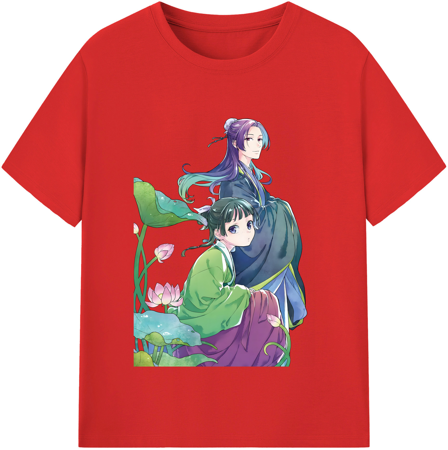 （画像用） 薬屋のひとりごと The Apothecary Diaries 綿100％半袖Tシャツ（フロントプリント）
