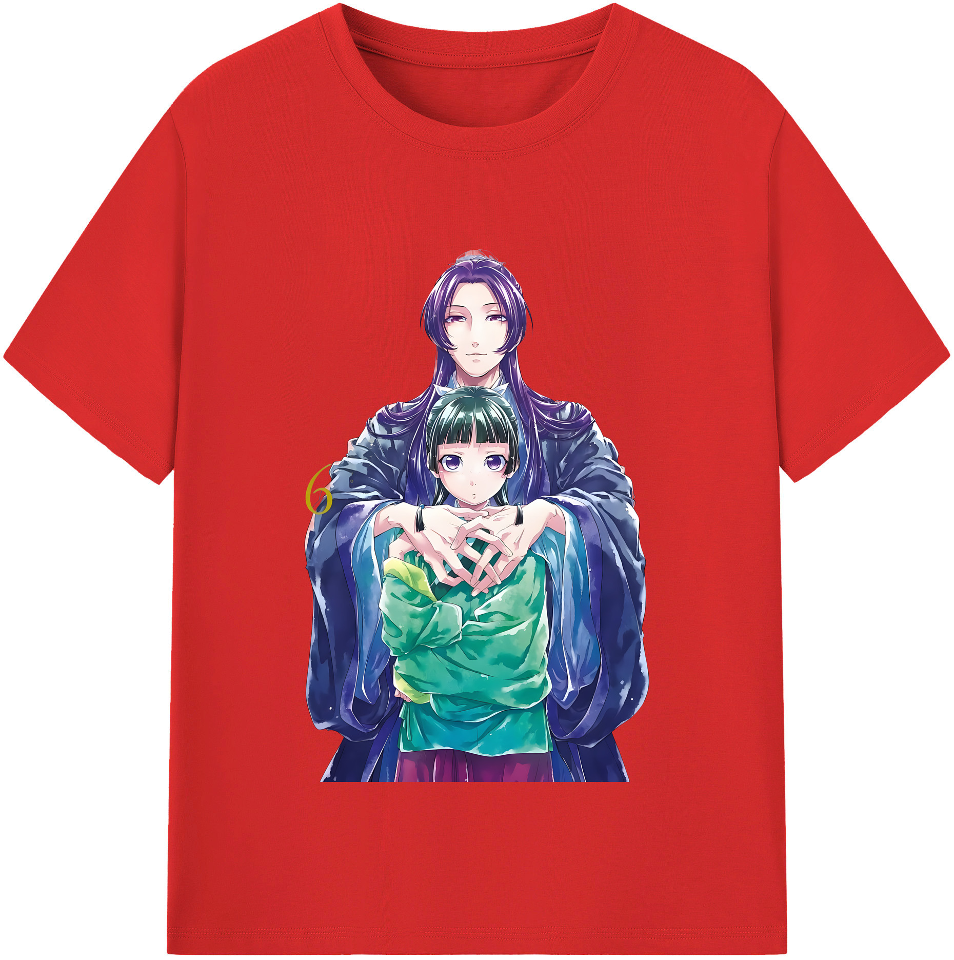 （画像用） 薬屋のひとりごと The Apothecary Diaries 綿100％半袖Tシャツ（フロントプリント）