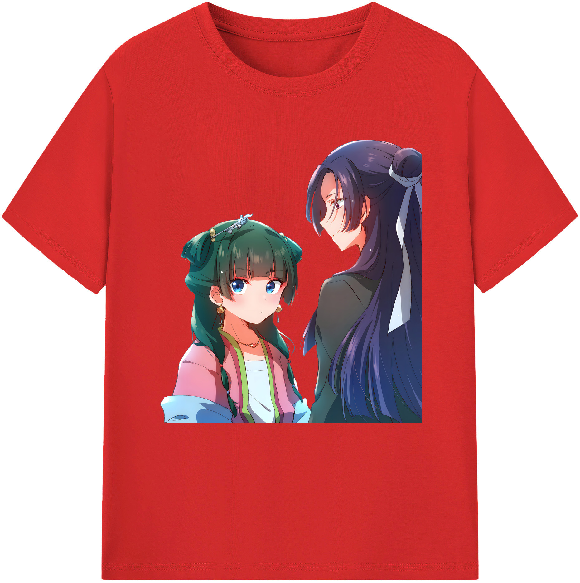 （画像用） 薬屋のひとりごと The Apothecary Diaries 綿100％半袖Tシャツ（フロントプリント）