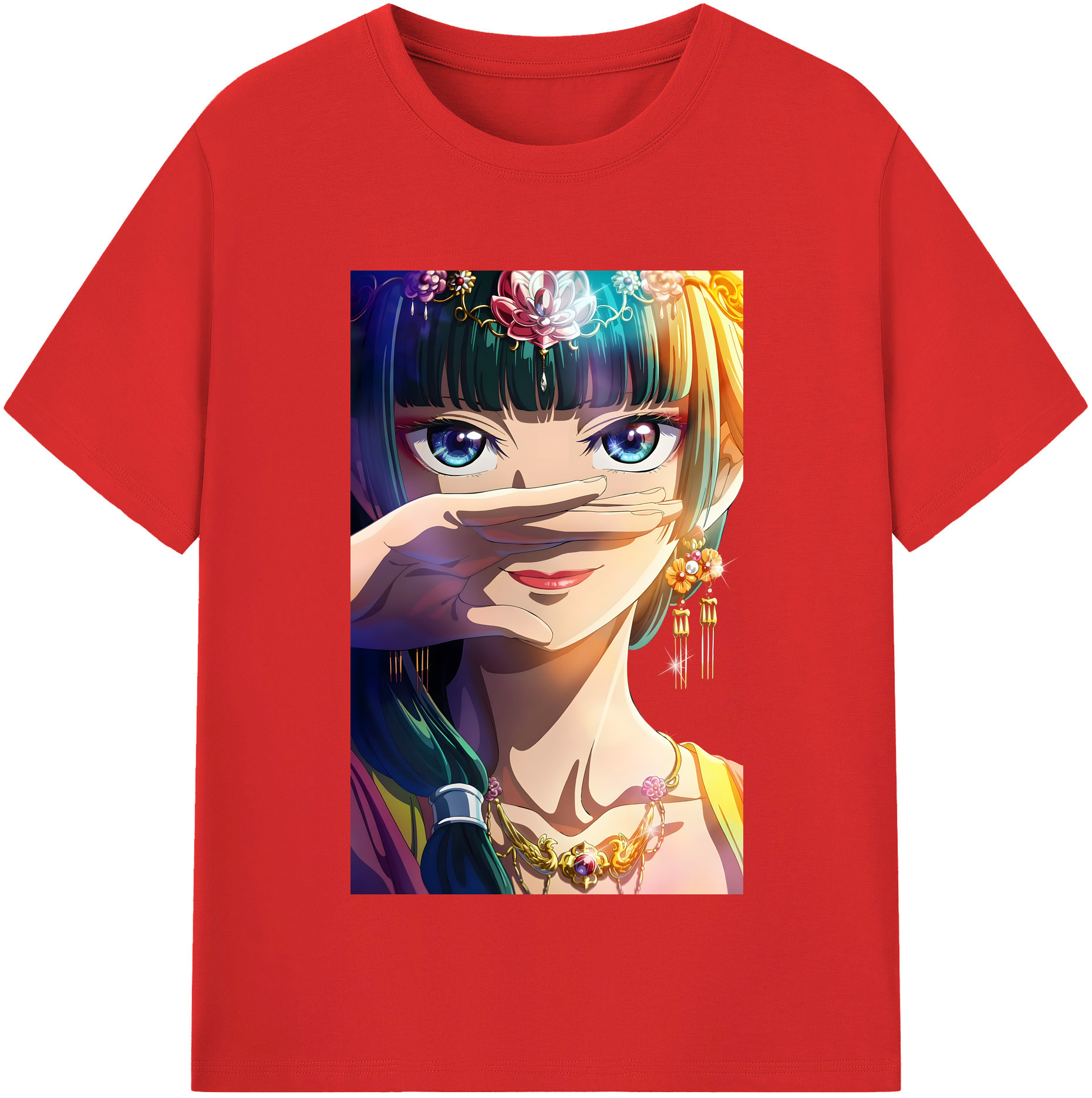 （画像用） 薬屋のひとりごと The Apothecary Diaries 綿100％半袖Tシャツ（フロントプリント）