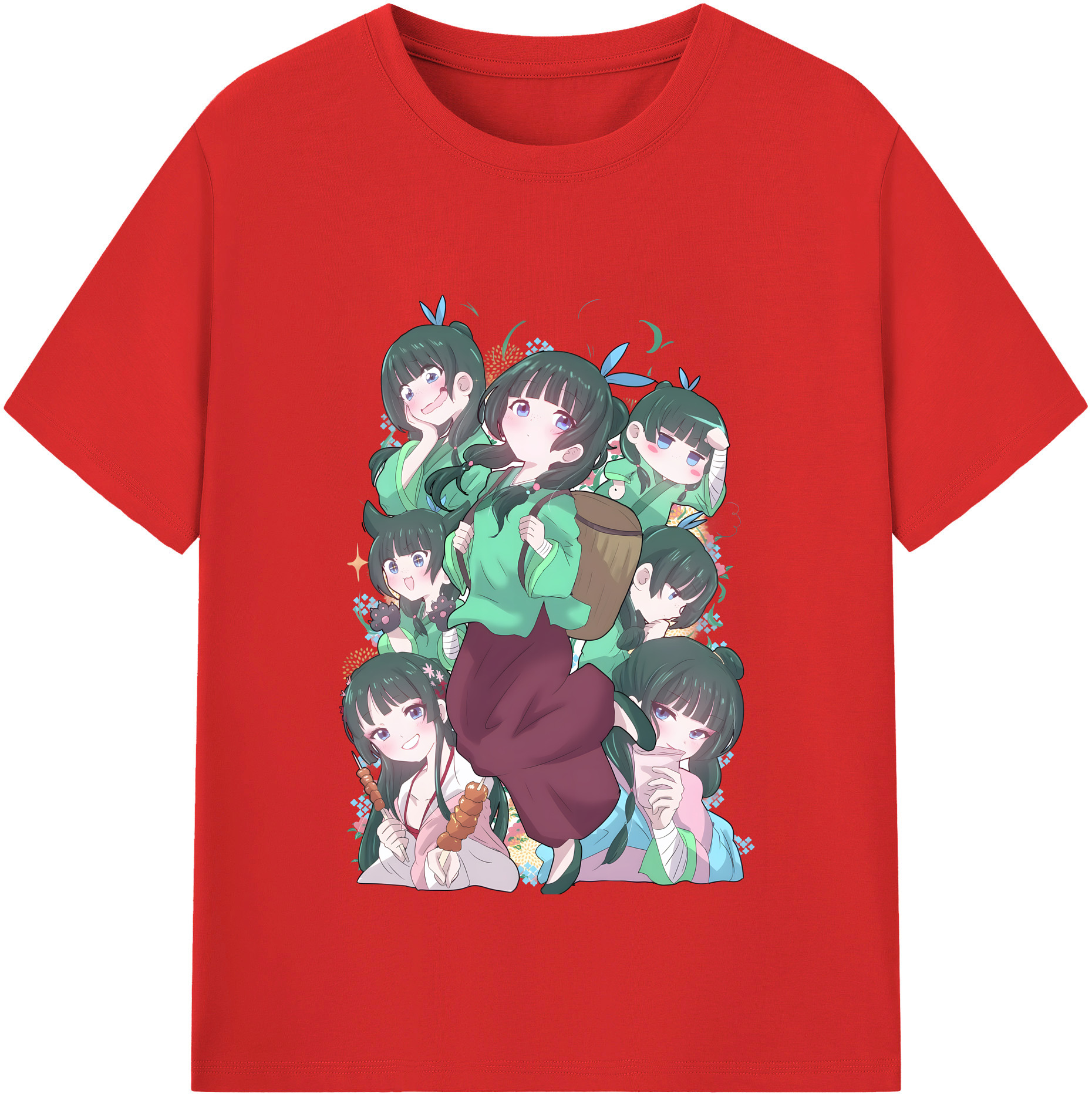（画像用） 薬屋のひとりごと The Apothecary Diaries 綿100％半袖Tシャツ（フロントプリント）