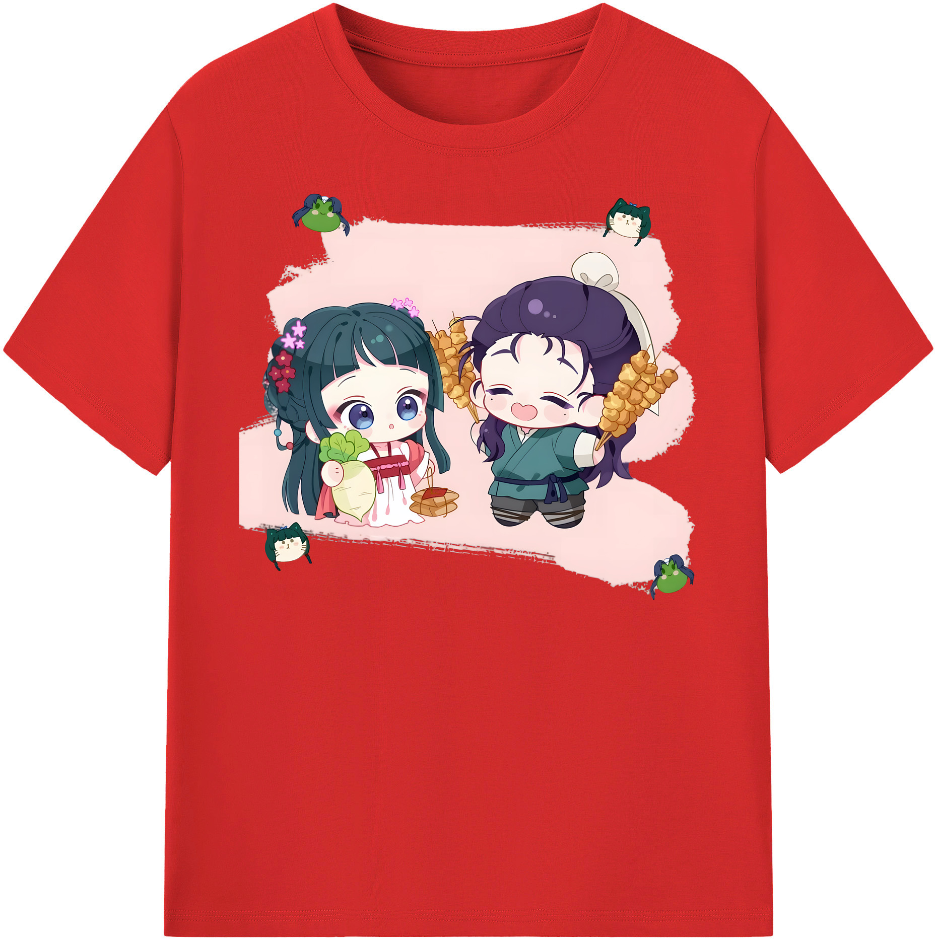 （画像用） 薬屋のひとりごと The Apothecary Diaries 綿100％半袖Tシャツ（フロントプリント）