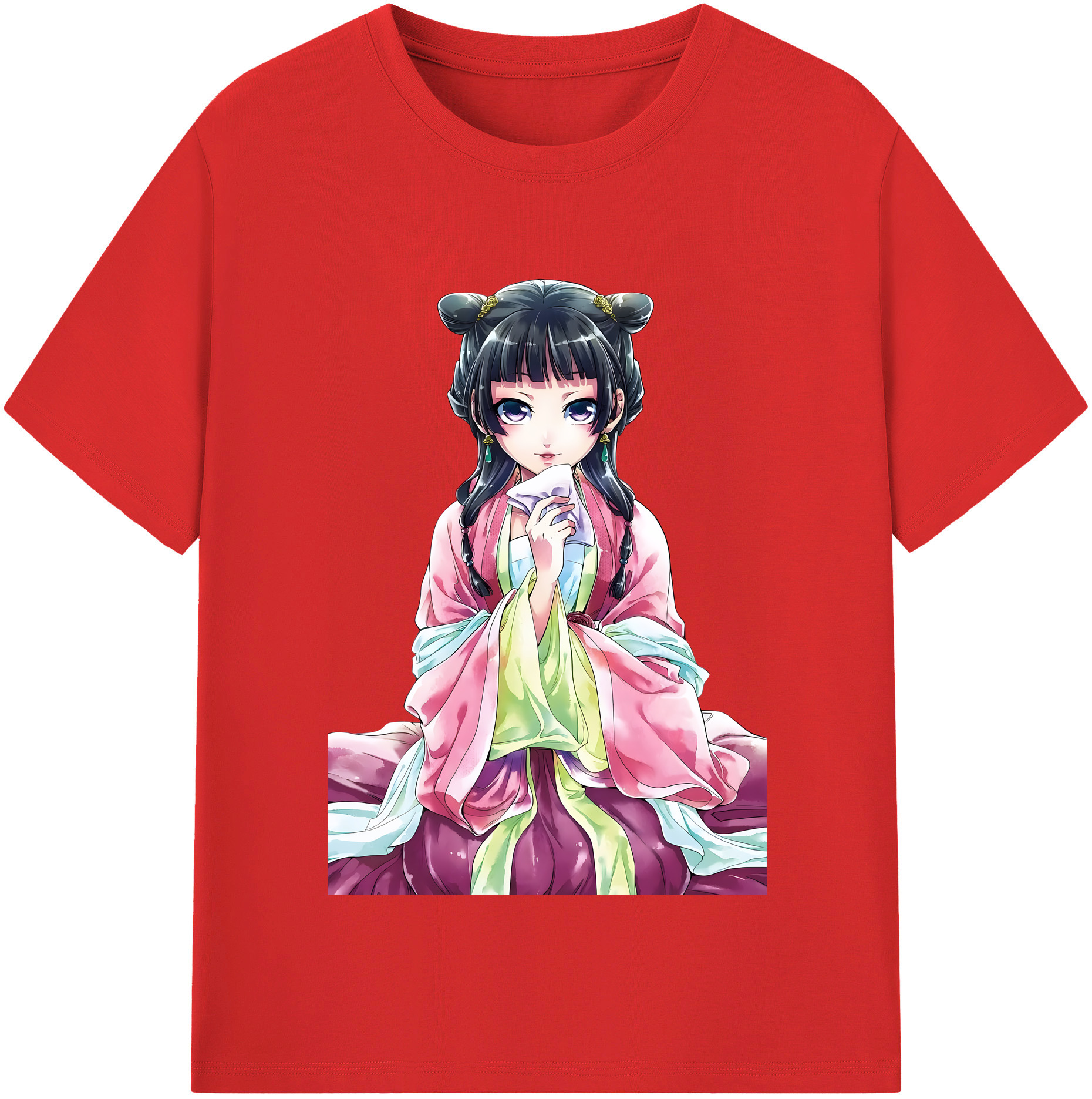（画像用） 薬屋のひとりごと The Apothecary Diaries 綿100％半袖Tシャツ（フロントプリント）