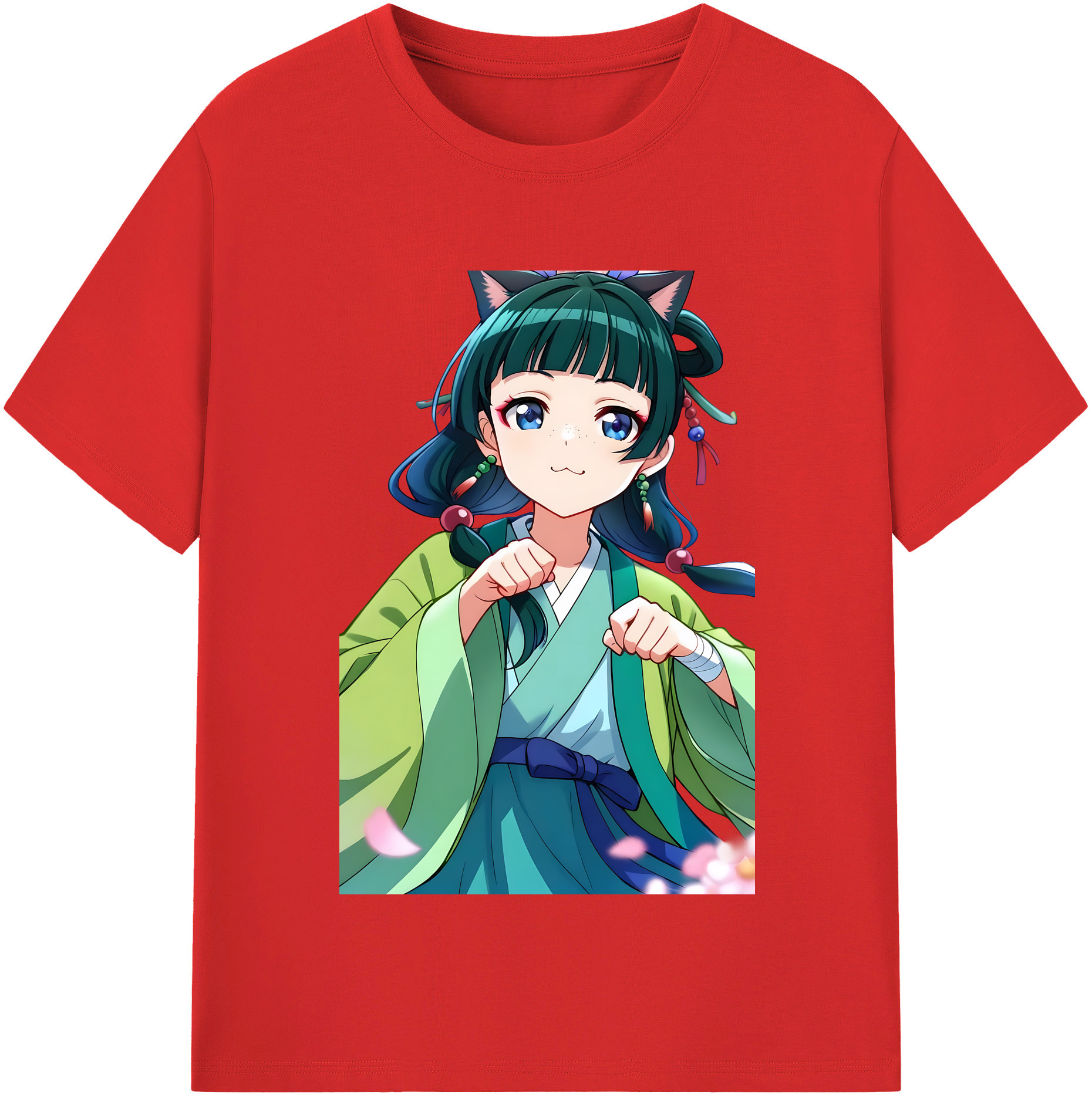 （画像用） 薬屋のひとりごと The Apothecary Diaries 綿100％半袖Tシャツ（フロントプリント）