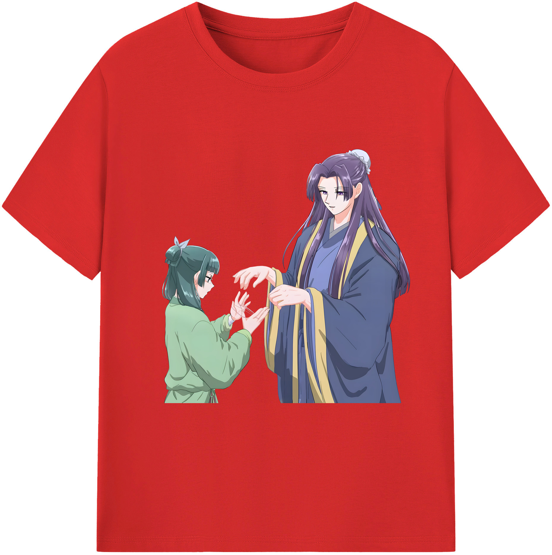 （画像用） 薬屋のひとりごと The Apothecary Diaries 綿100％半袖Tシャツ（フロントプリント）