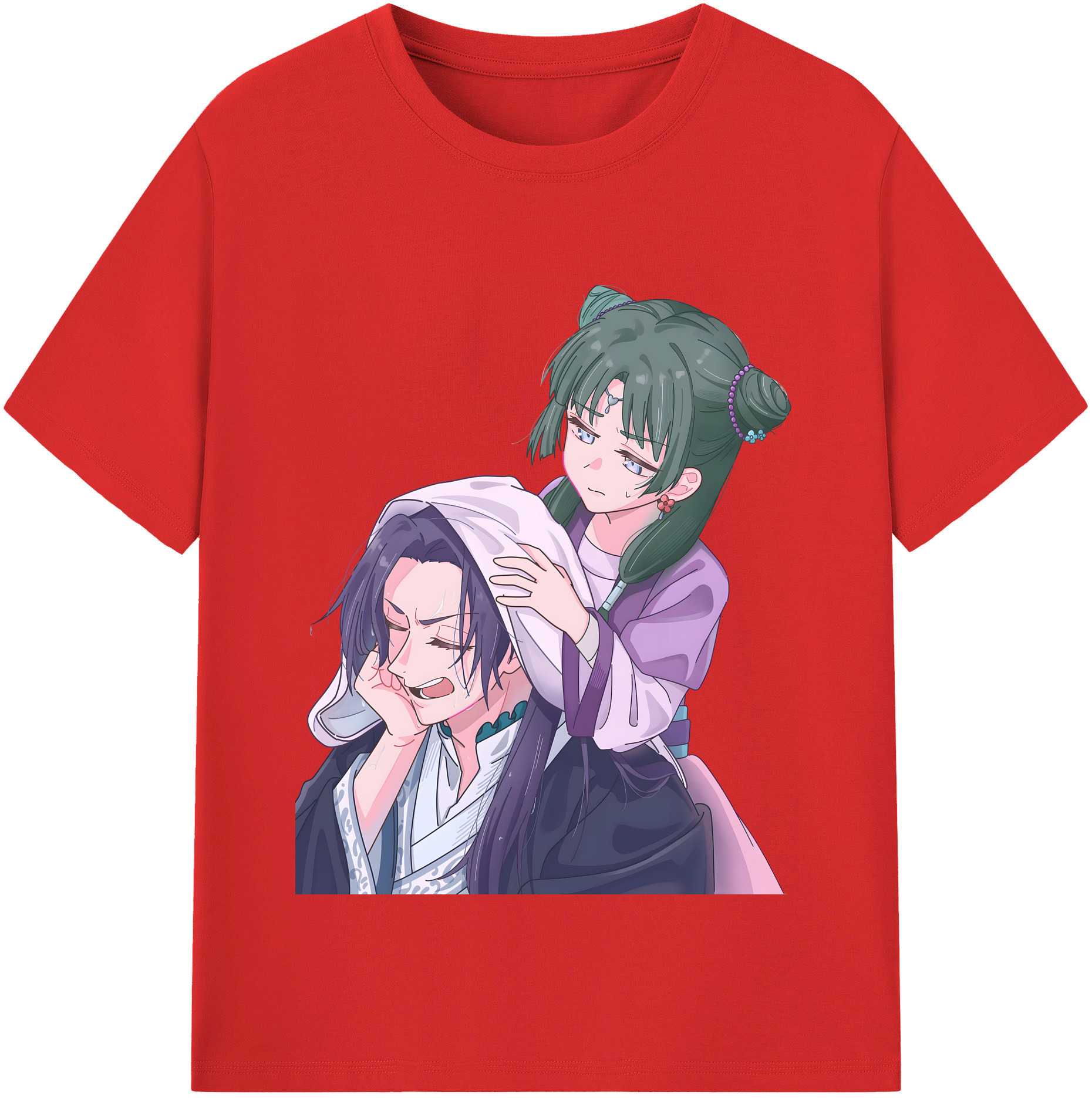 （画像用） 薬屋のひとりごと The Apothecary Diaries 綿100％半袖Tシャツ（フロントプリント）