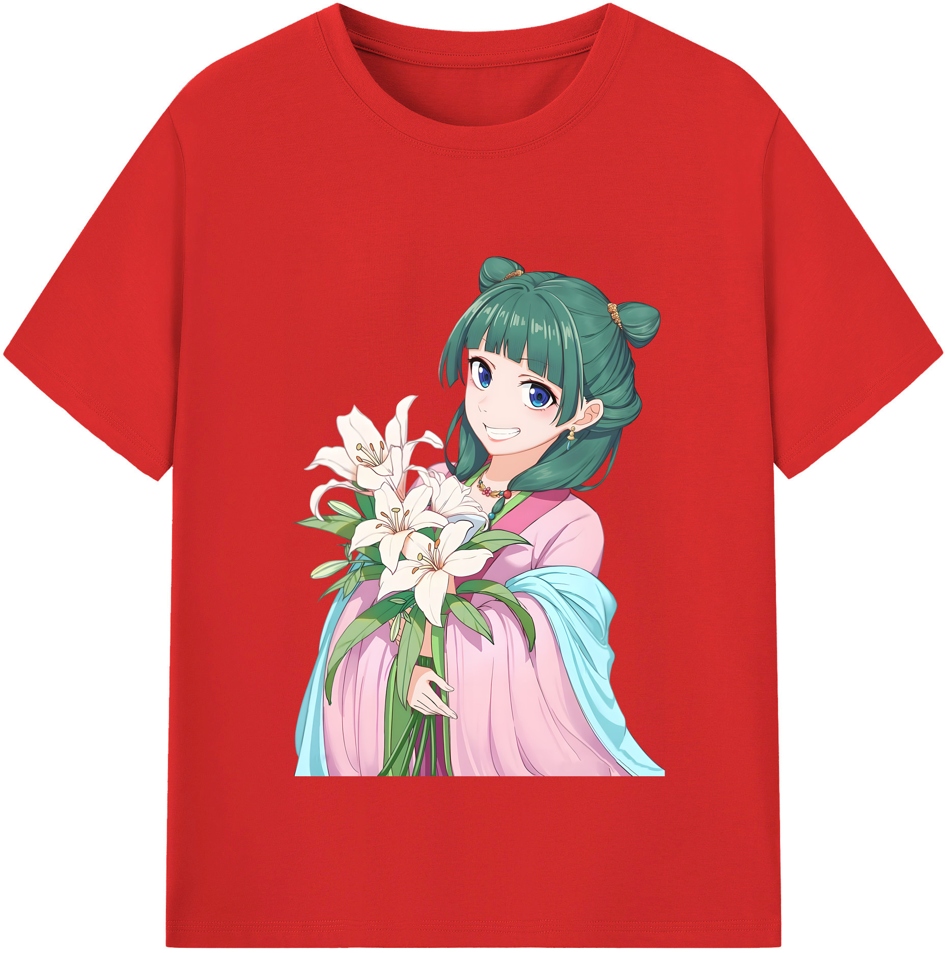 （画像用） 薬屋のひとりごと The Apothecary Diaries 綿100％半袖Tシャツ（フロントプリント）