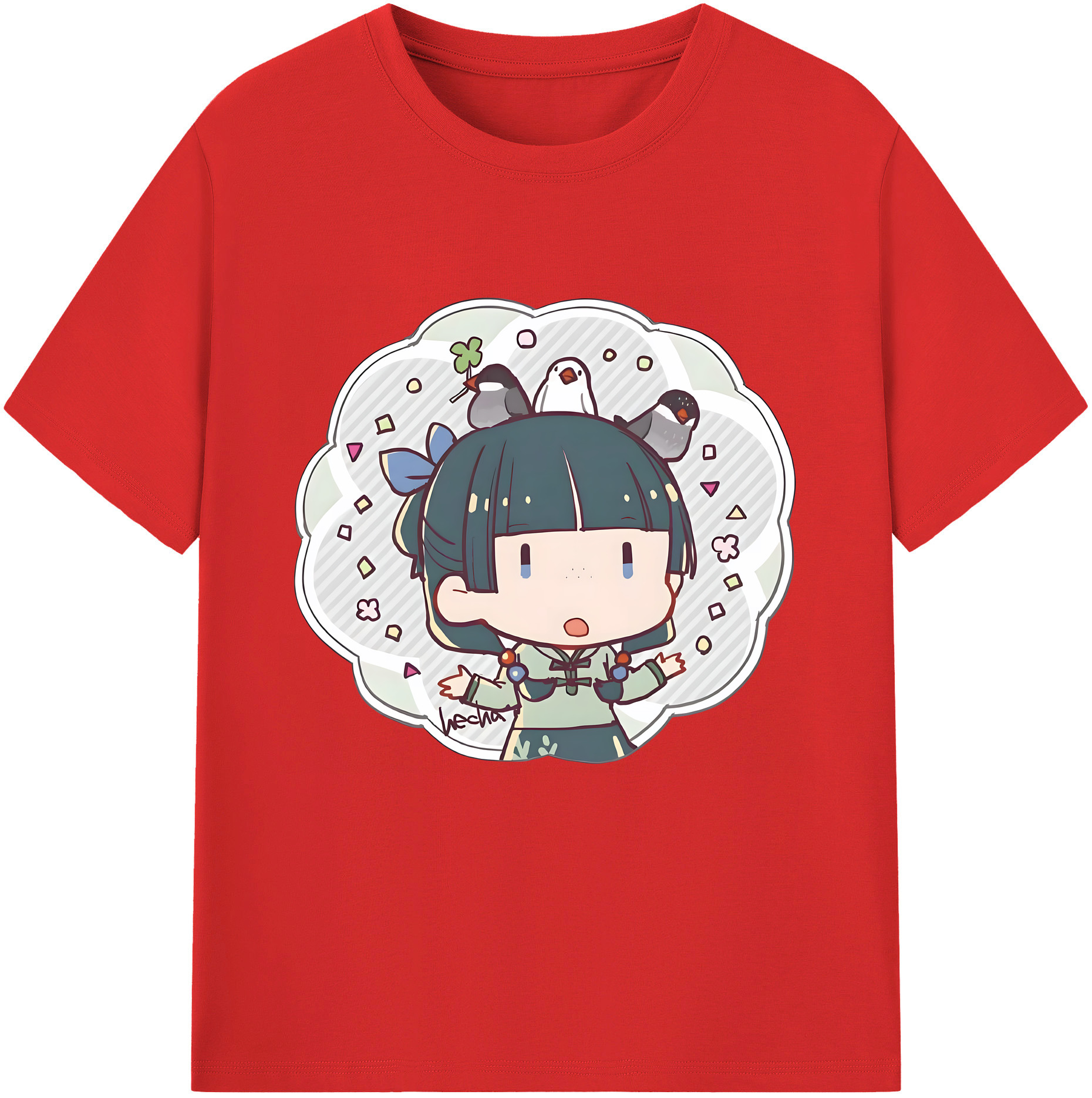 （画像用） 薬屋のひとりごと The Apothecary Diaries 綿100％半袖Tシャツ（フロントプリント）