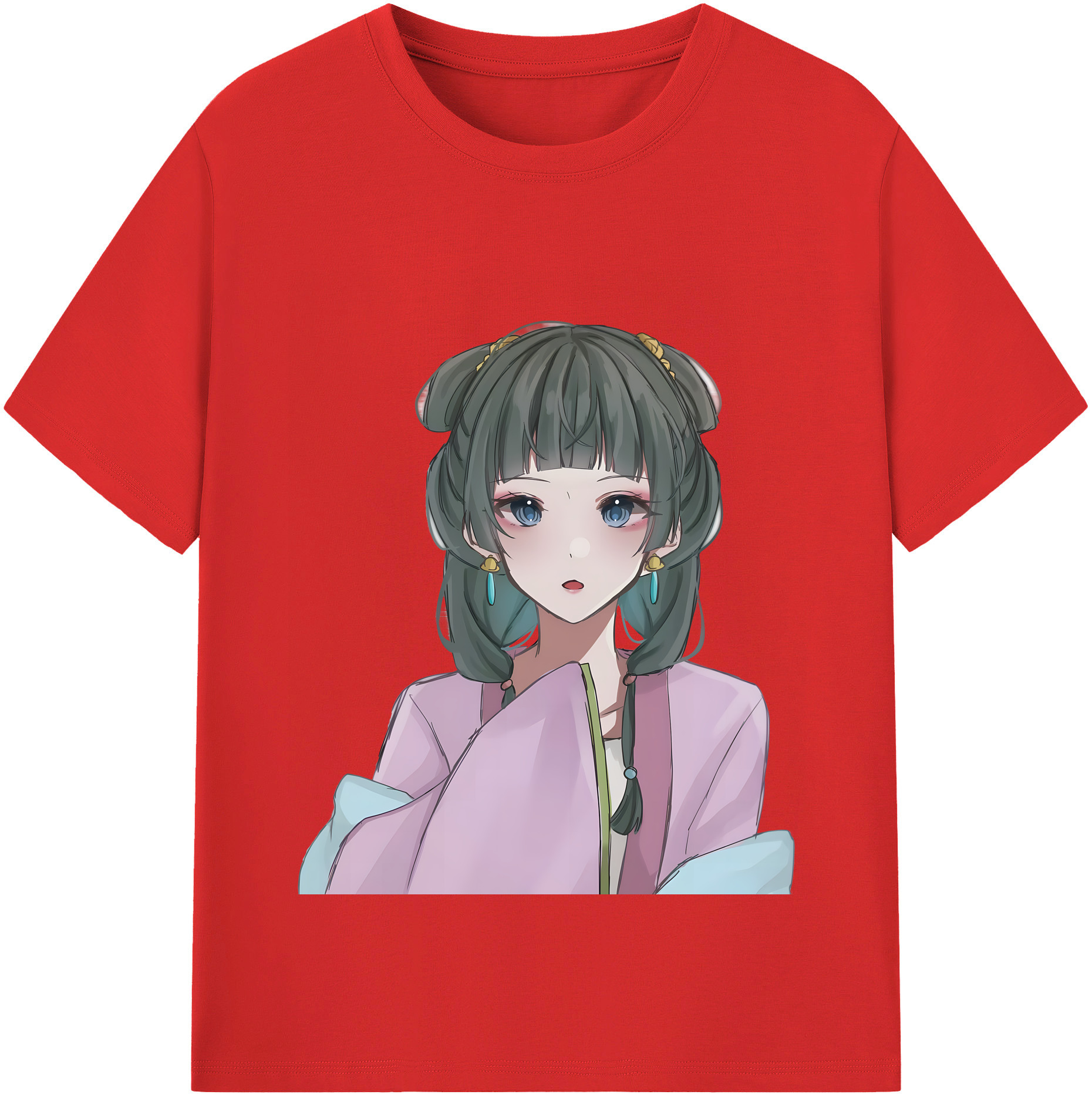 （画像用） 薬屋のひとりごと The Apothecary Diaries 綿100％半袖Tシャツ（フロントプリント）