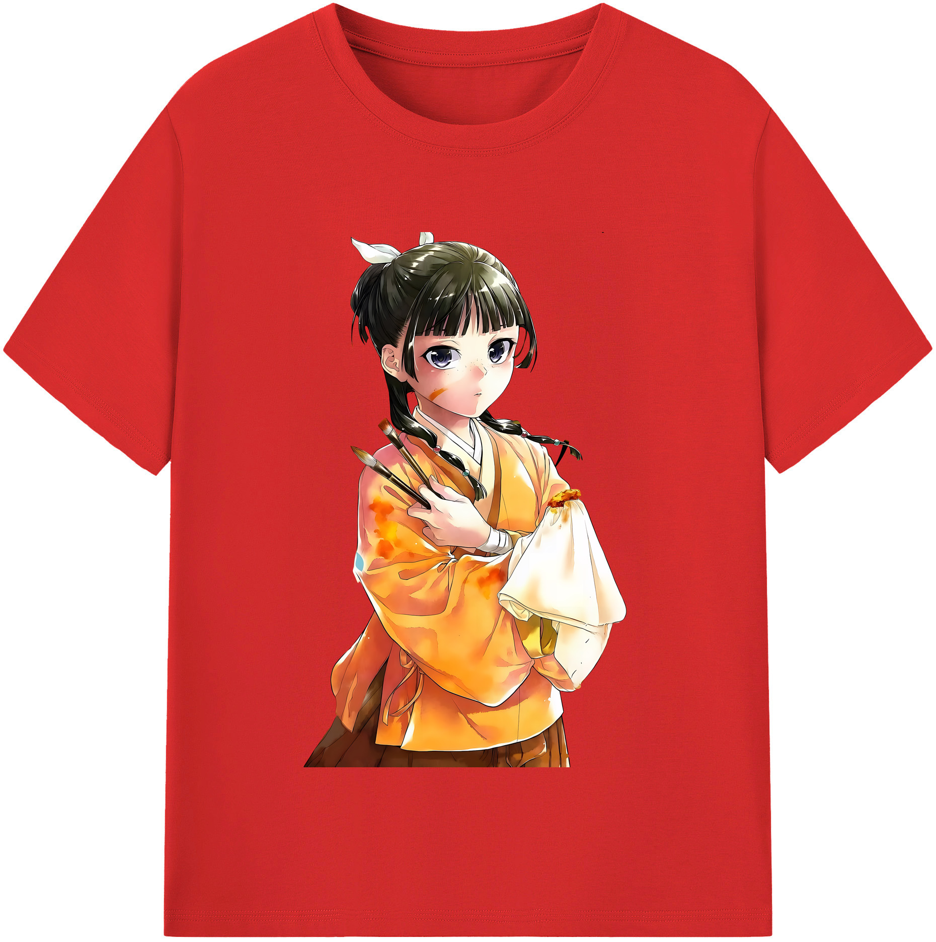 （画像用） 薬屋のひとりごと The Apothecary Diaries 綿100％半袖Tシャツ（フロントプリント）