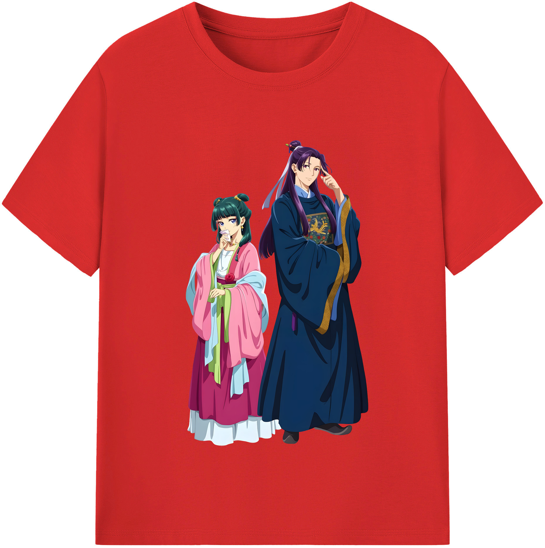 （画像用） 薬屋のひとりごと The Apothecary Diaries 綿100％半袖Tシャツ（フロントプリント）
