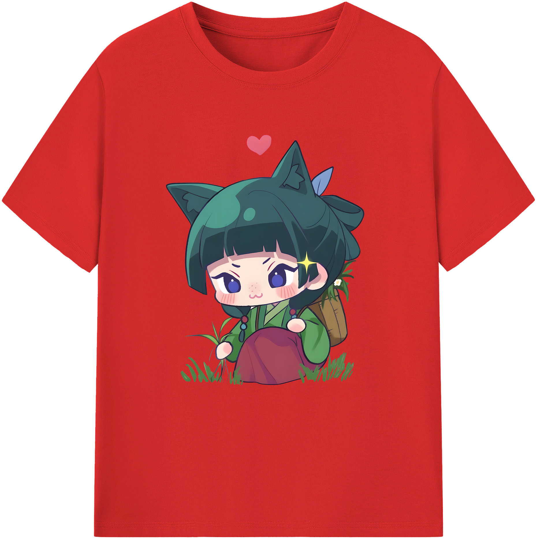 （画像用） 薬屋のひとりごと The Apothecary Diaries 綿100％半袖Tシャツ（フロントプリント）