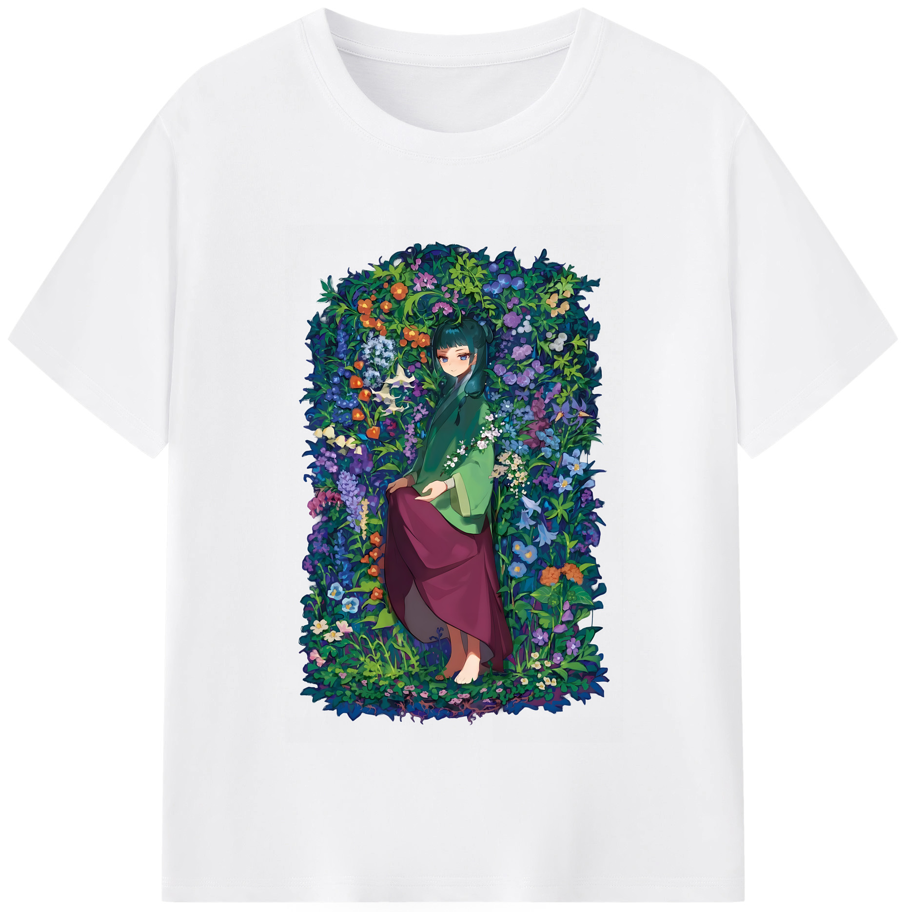 （画像用） 薬屋のひとりごと The Apothecary Diaries 綿100％半袖Tシャツ（フロントプリント）